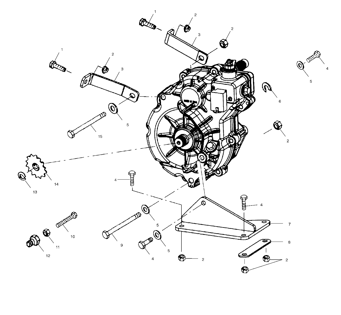 GEARCASE MOUNTING - A01AA32AA (4963816381C005)