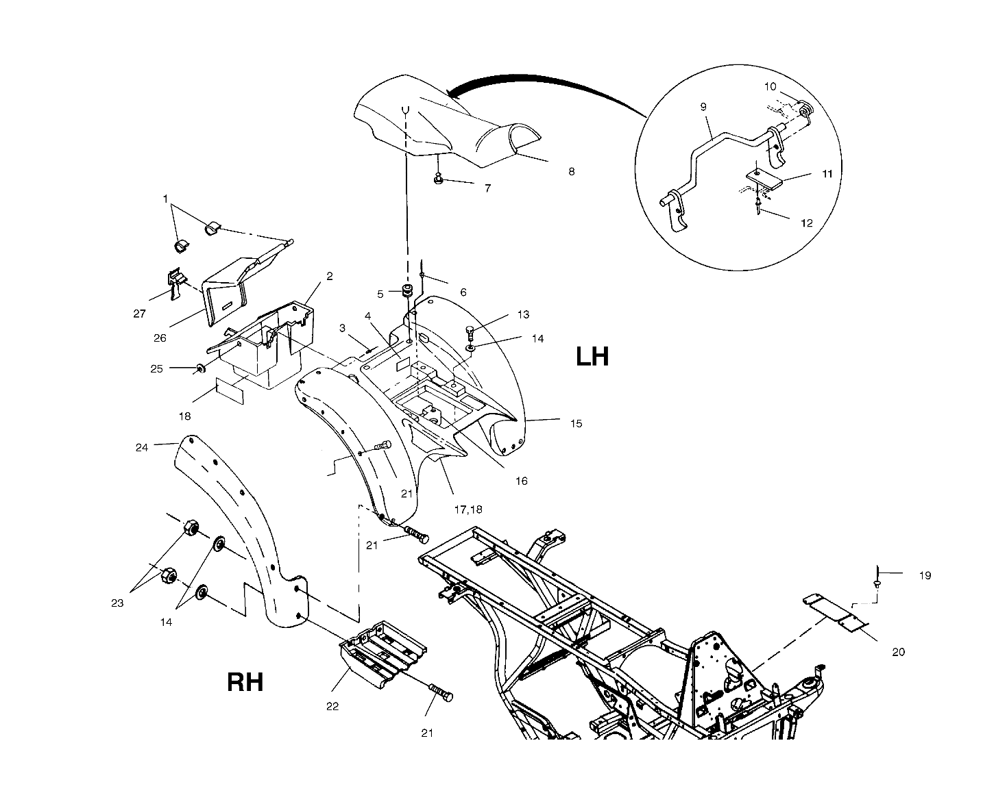 REAR CAB - A01AG25CA (4963866386A004)