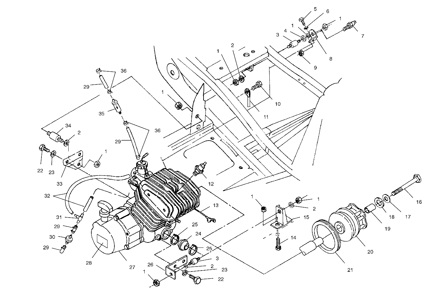 ENGINE MOUNTING - A01AG25CA (4963866386A007)