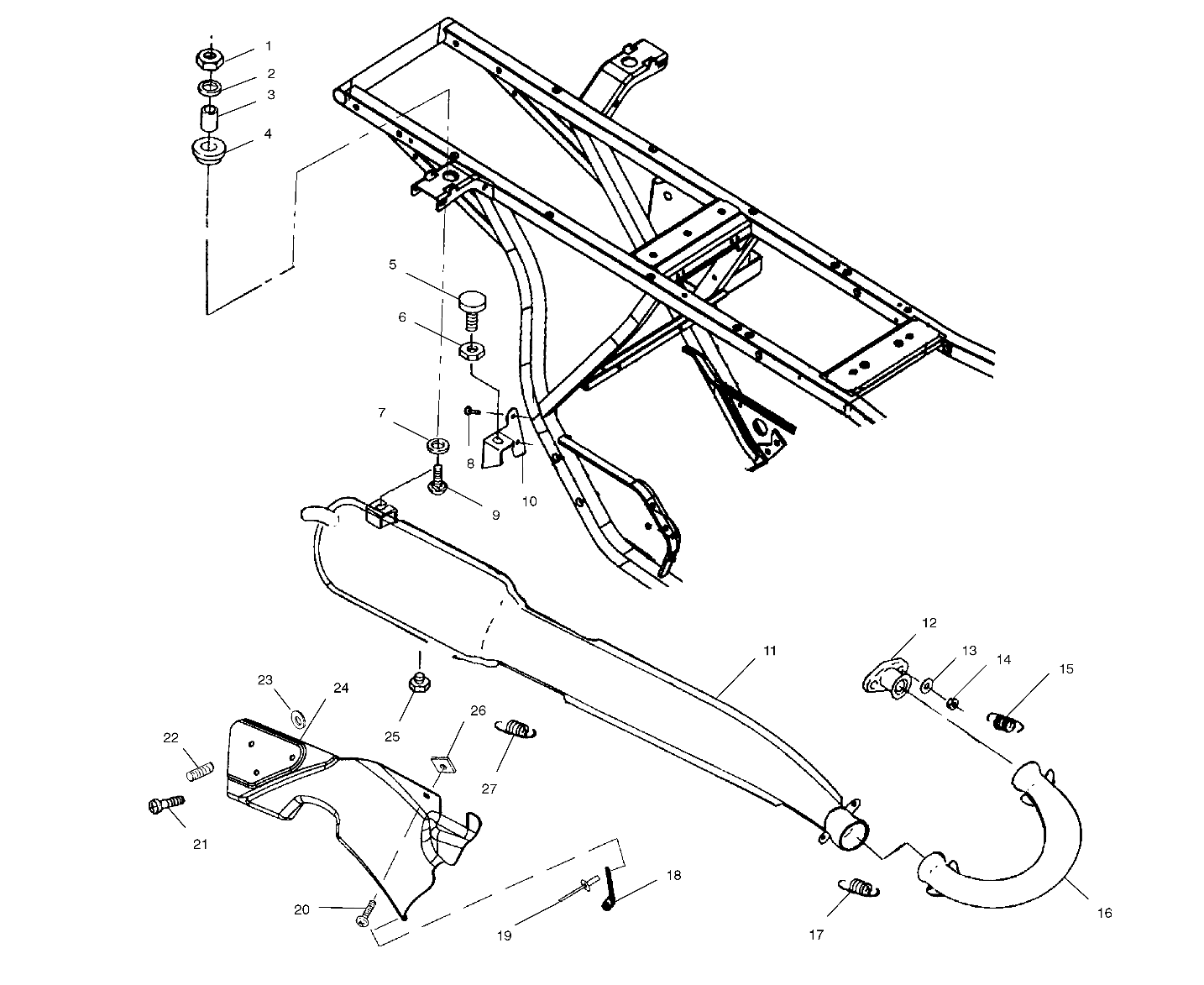 EXHAUST SYSTEM - A01AG25CA (4963866386A008)