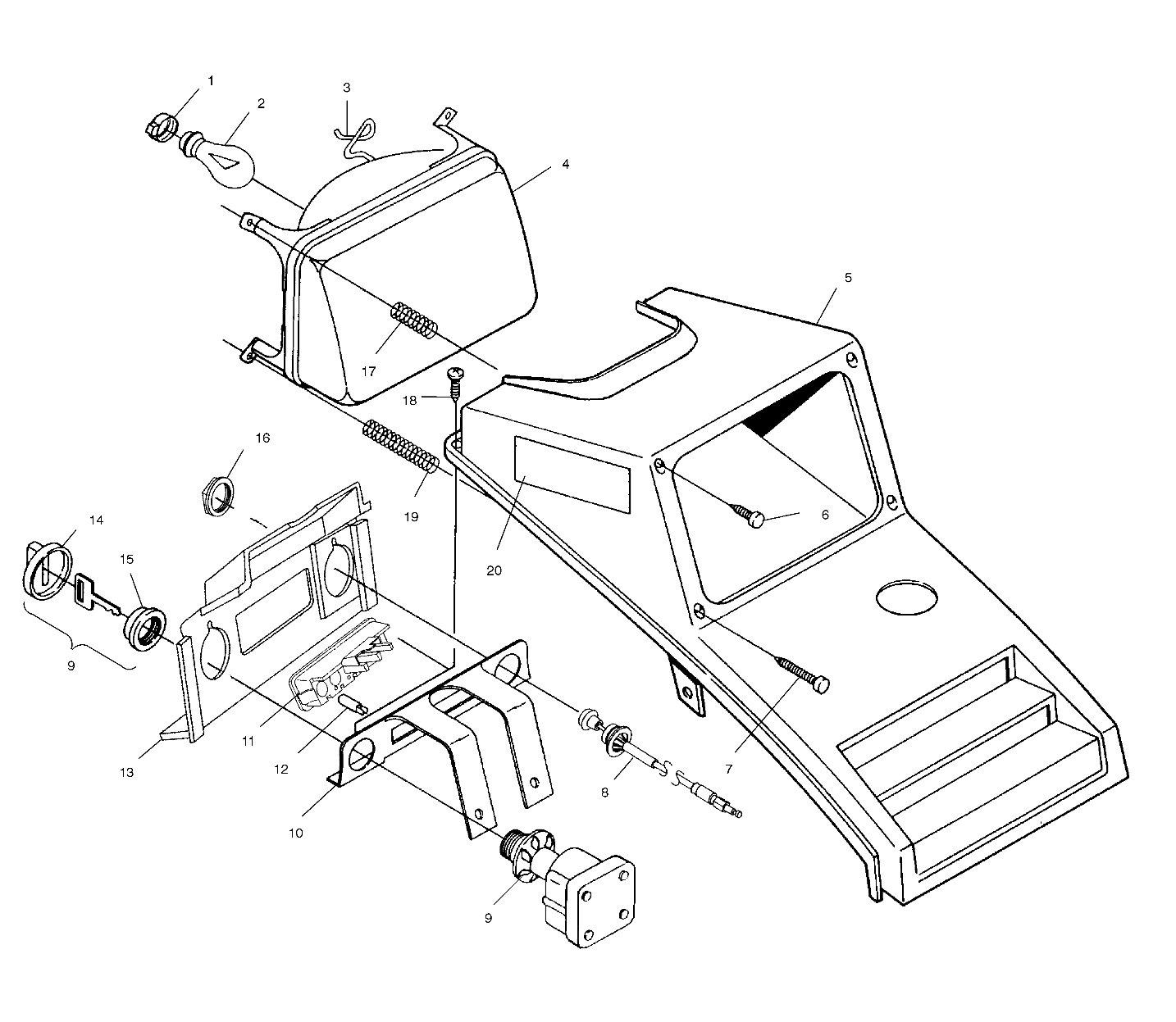 HEADLIGHT - A01AG25CA (4963866386A012)