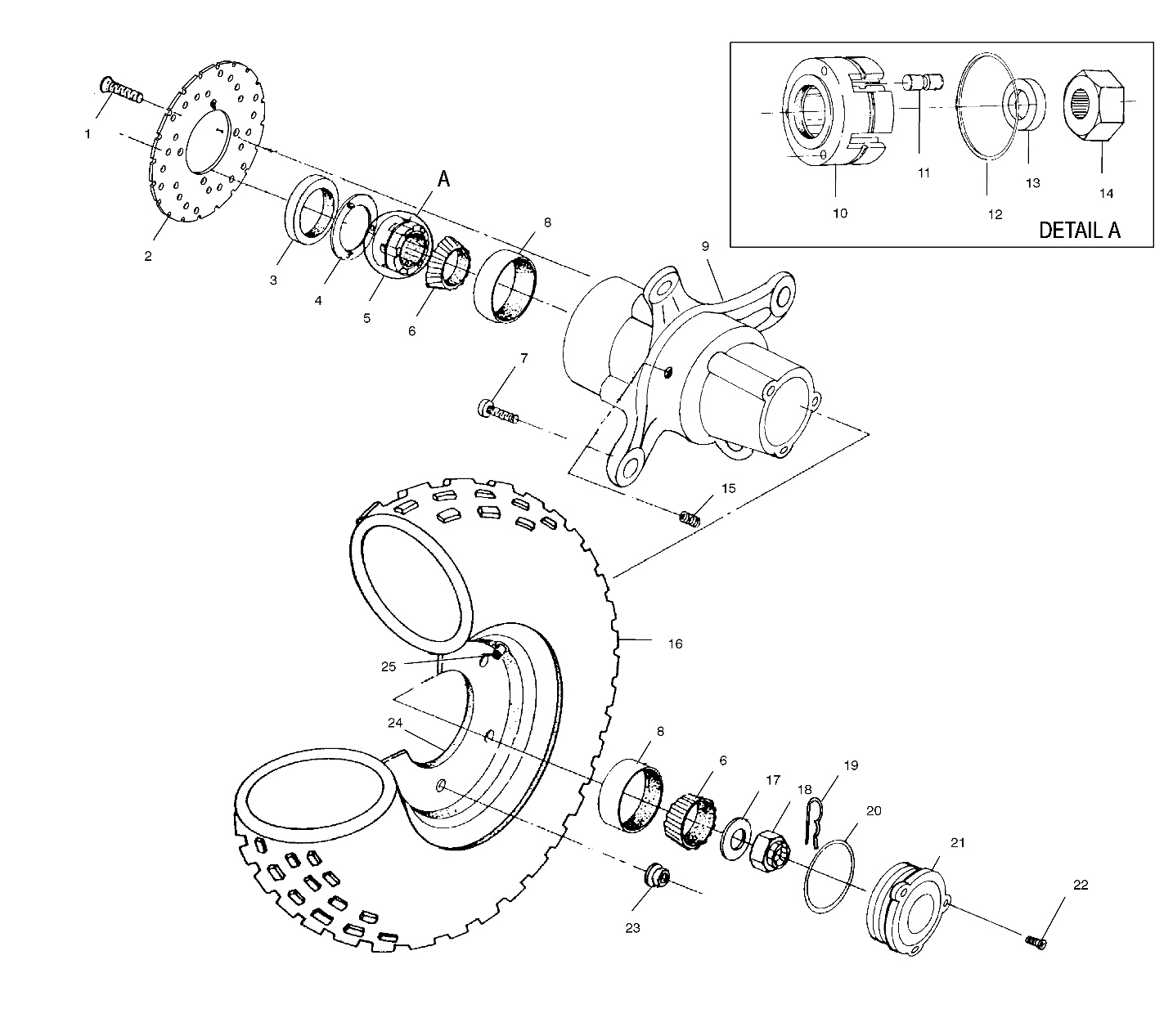 FRONT WHEEL - A01AG25CA (4963866386B002)