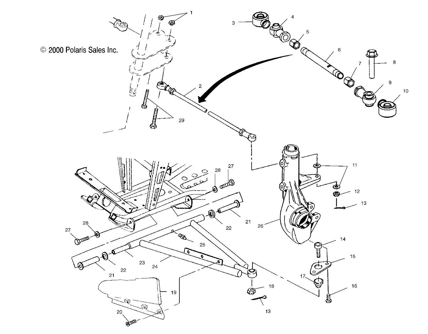 A-ARM/STRUT MOUNTING - A01AG25CA (4963866386B007)