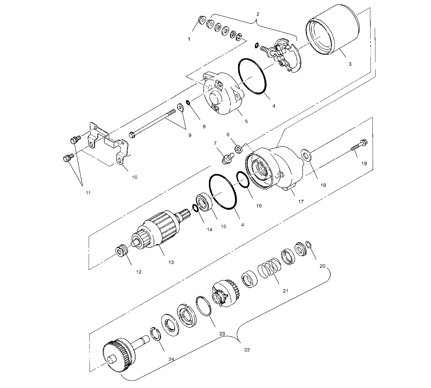 STARTING MOTOR - A01AG25CA (4963866386C012)