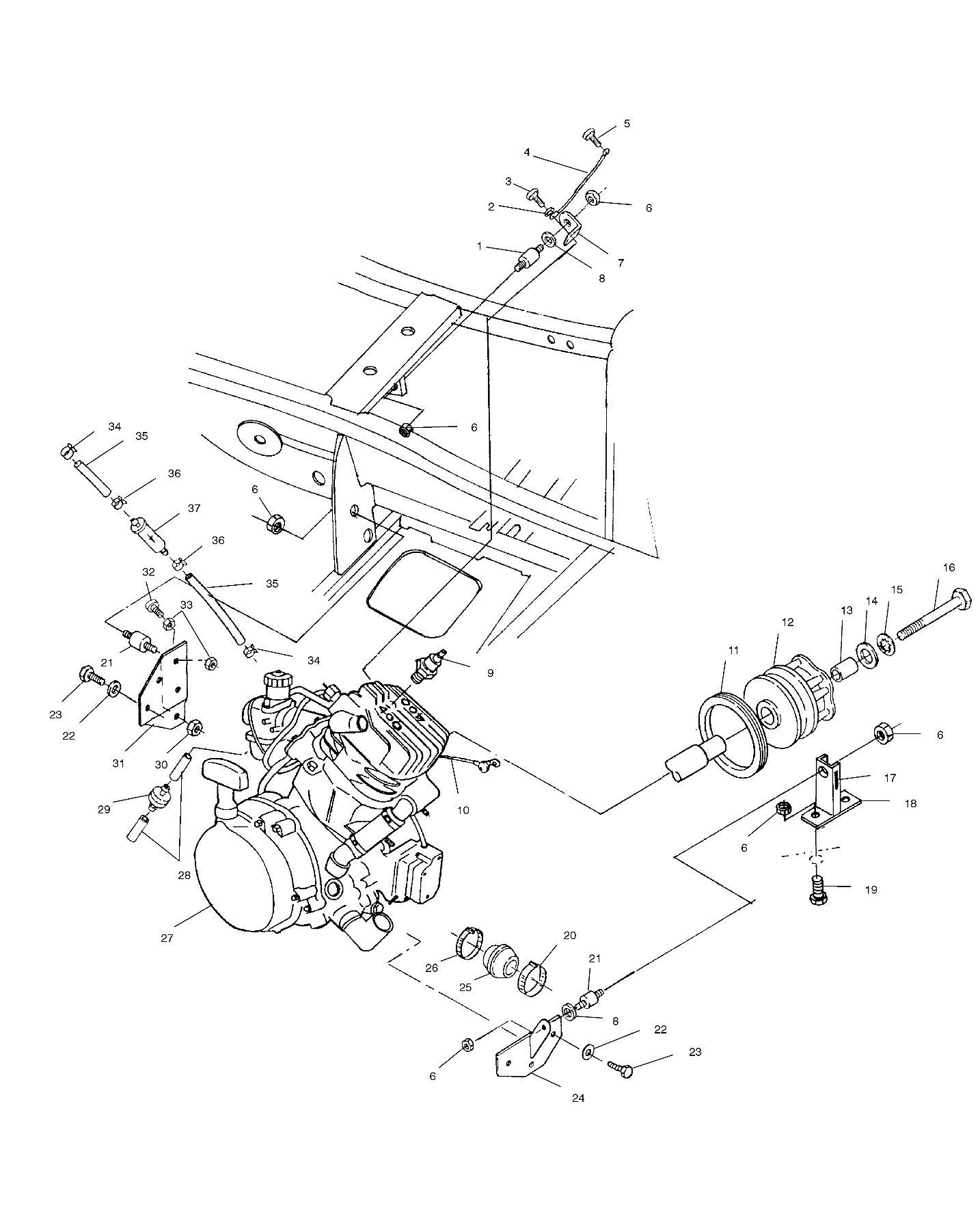 ENGINE MOUNTING - A01CG38CA (4963916391A009)