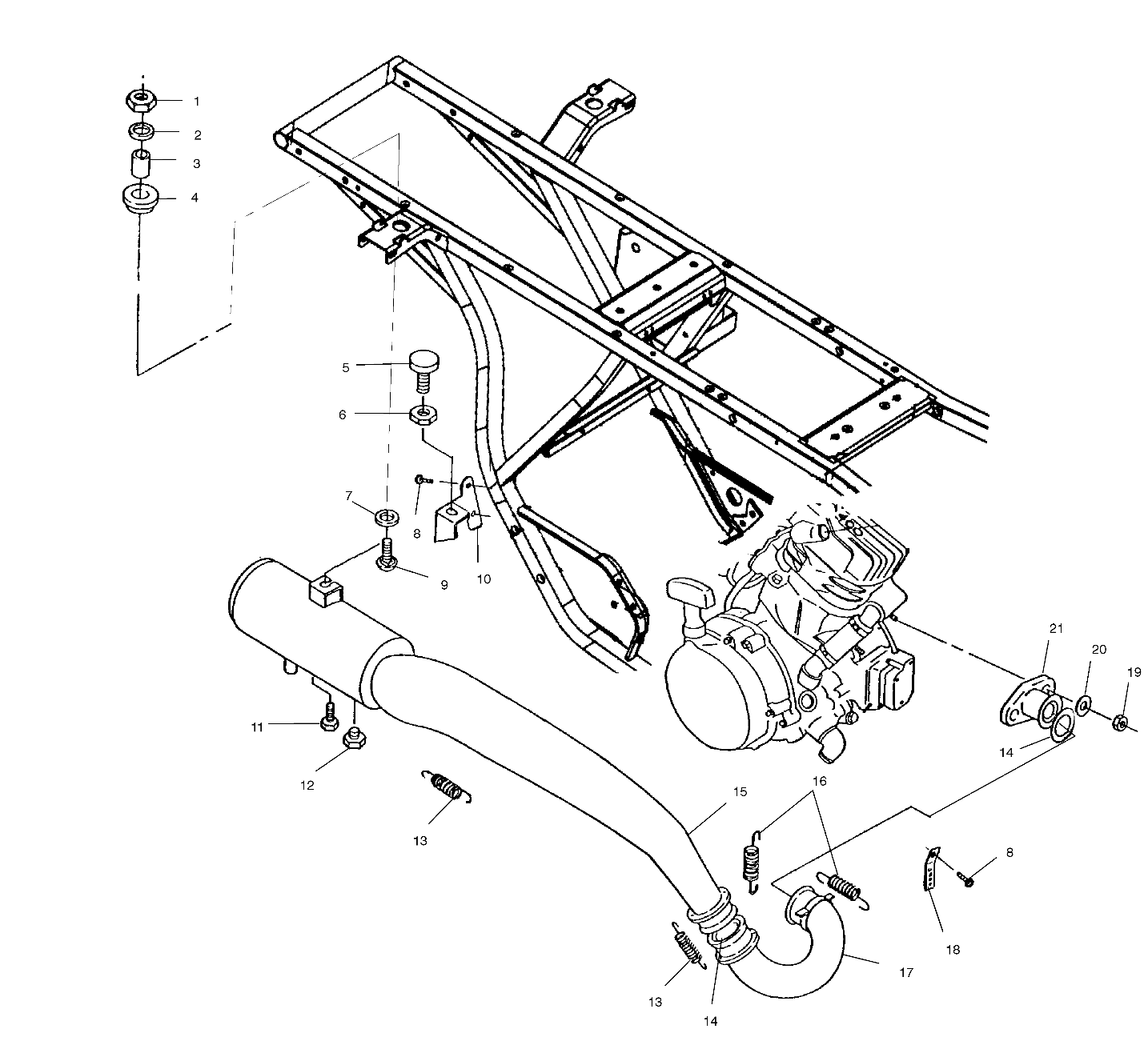 EXHAUST SYSTEM - A01CG38CA (4963916391A011)