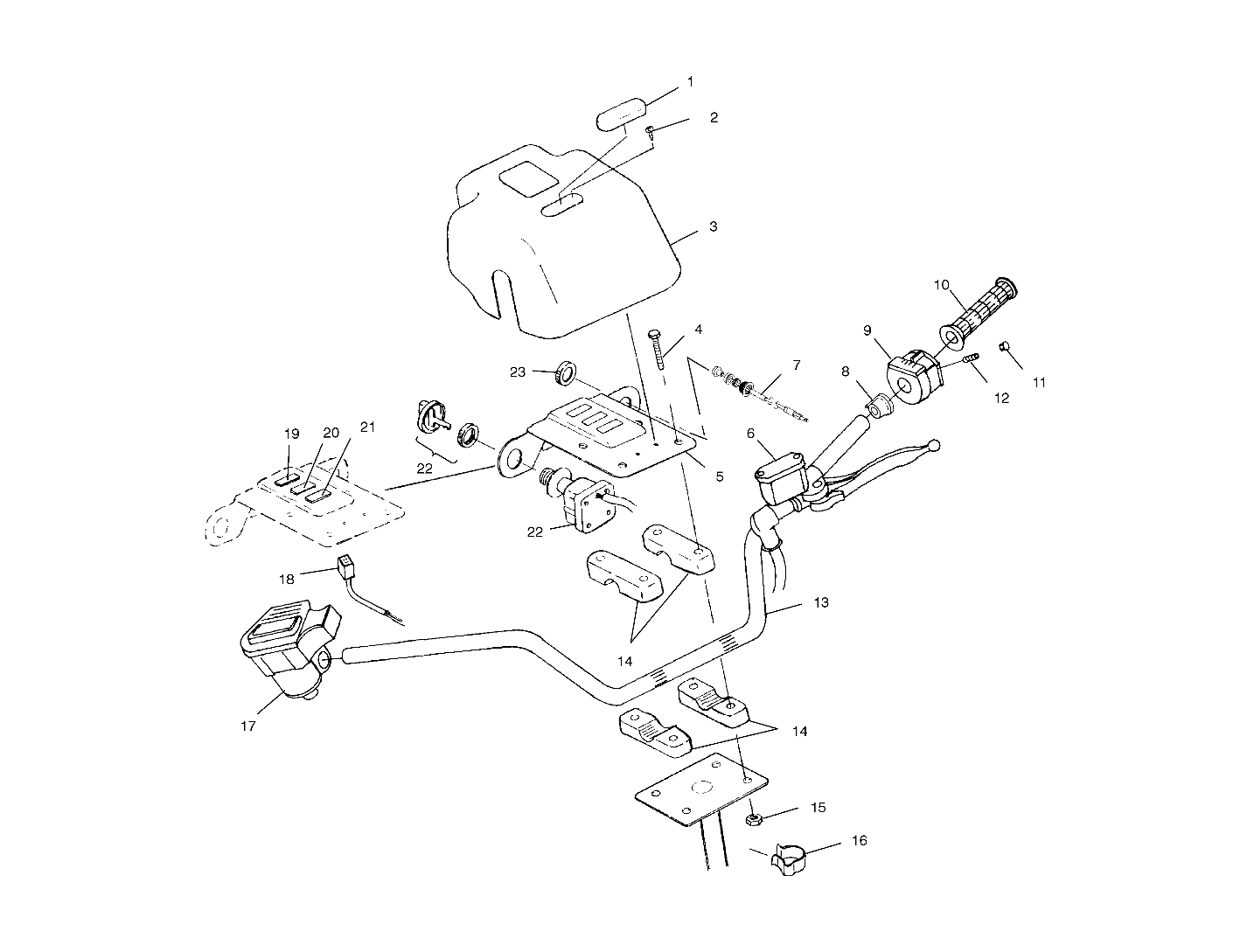 HANDLEBAR - A01CG38CA (4963916391B010)