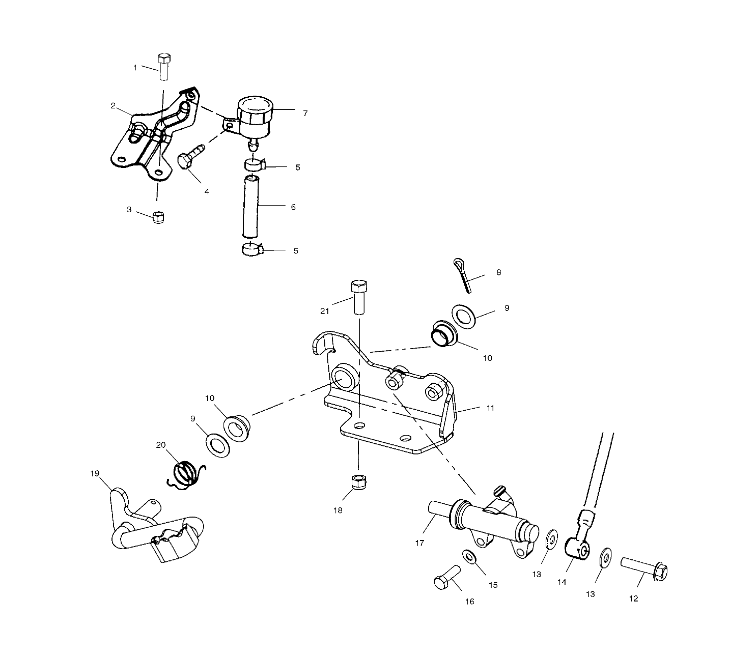 REAR BRAKE MASTER CYLINDER - A01CG38CA (4963916391C001)