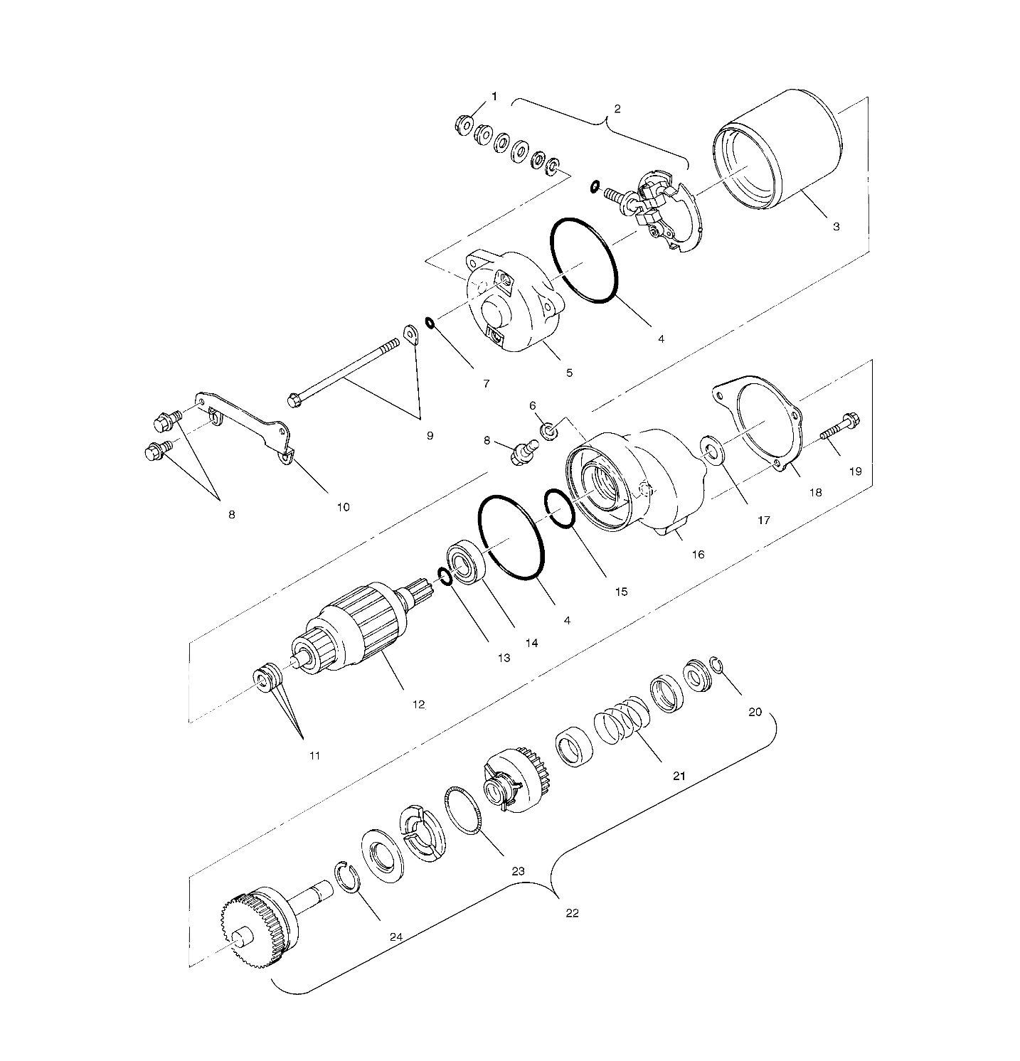 STARTING MOTOR - A01CG38CA (4963916391D005)