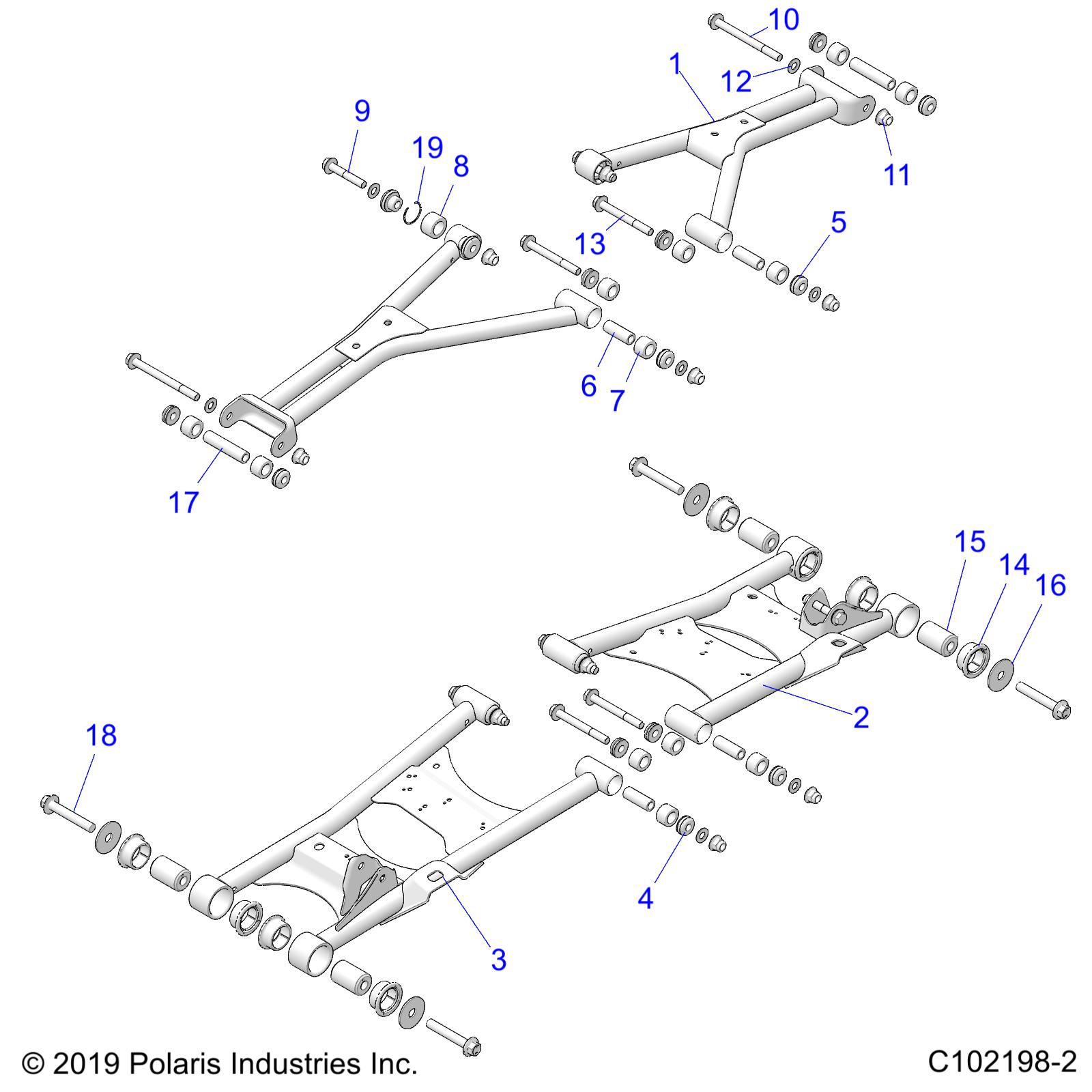 SUSPENSION, REAR - A25SGE95CT (C102198-2)