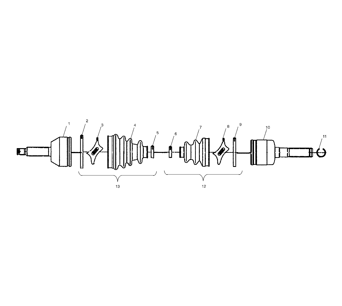 DRIVE SHAFT - A01CD32FB (4964026402B005)