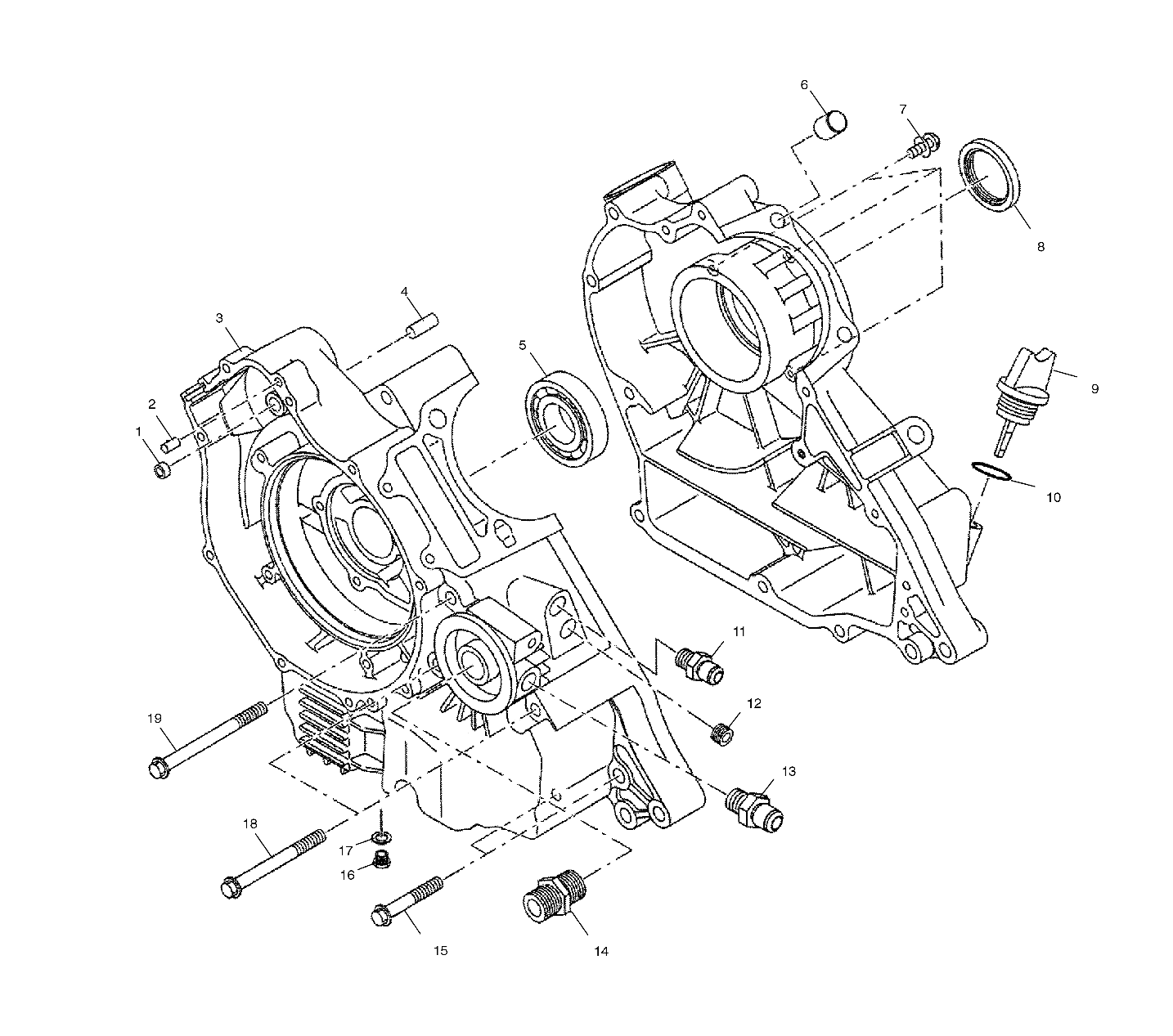 CRANKCASE - A01CD32AA (4964026402D008)