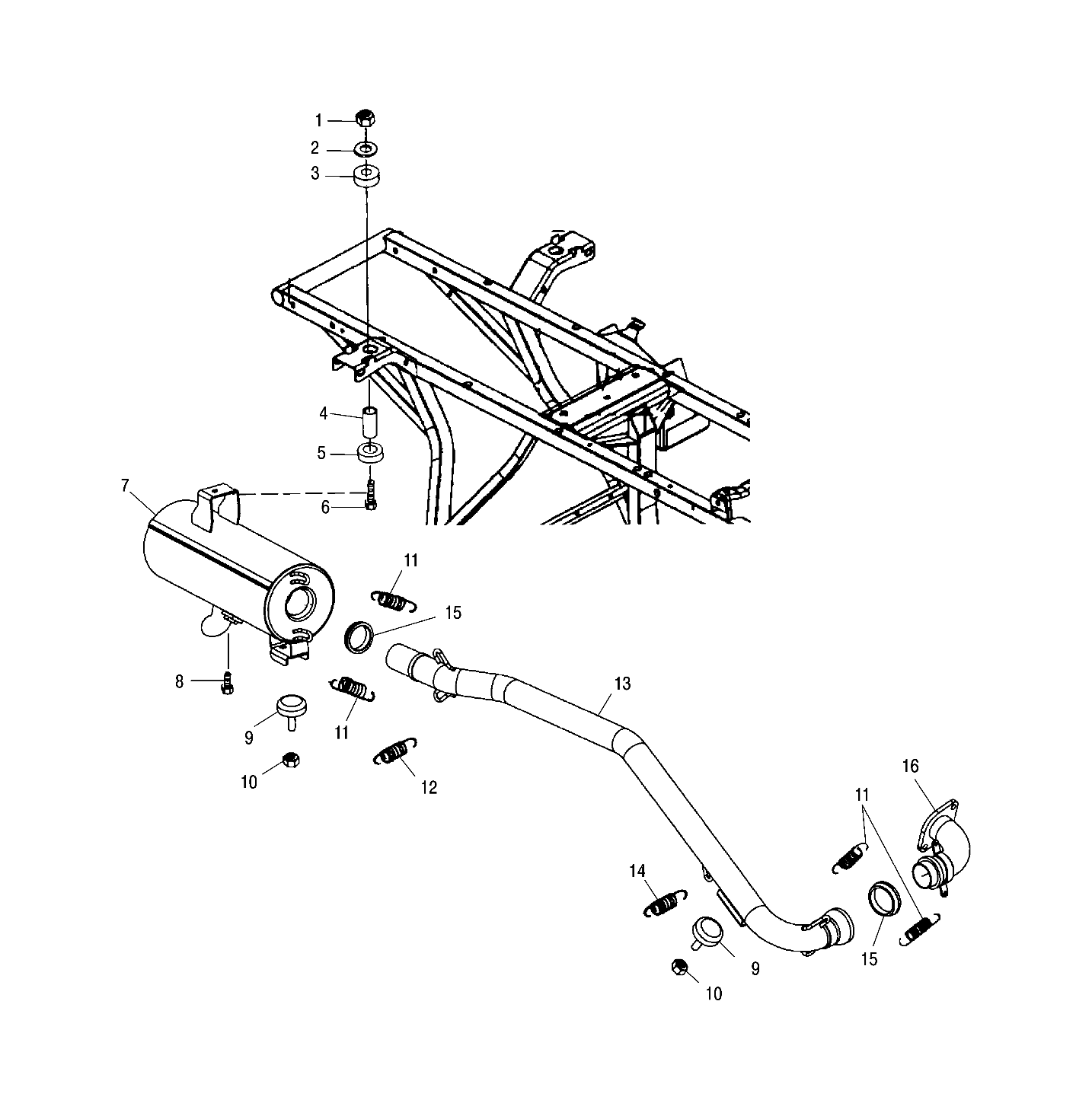 EXHAUST SYSTEM - A01CK32AA (4964086408A011)