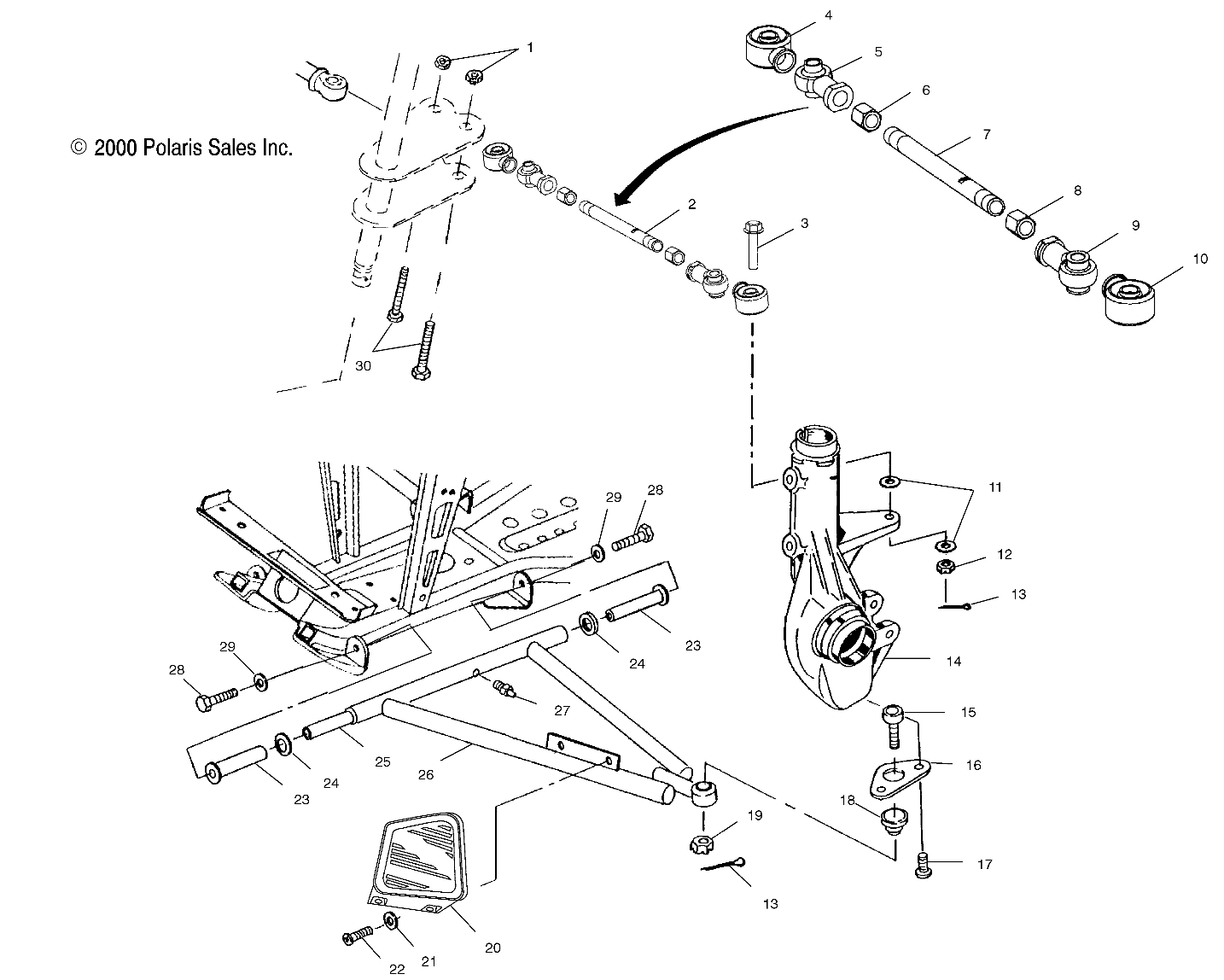 A-ARM/STRUT MOUNTING - A01CK32AA (4964086408B010)