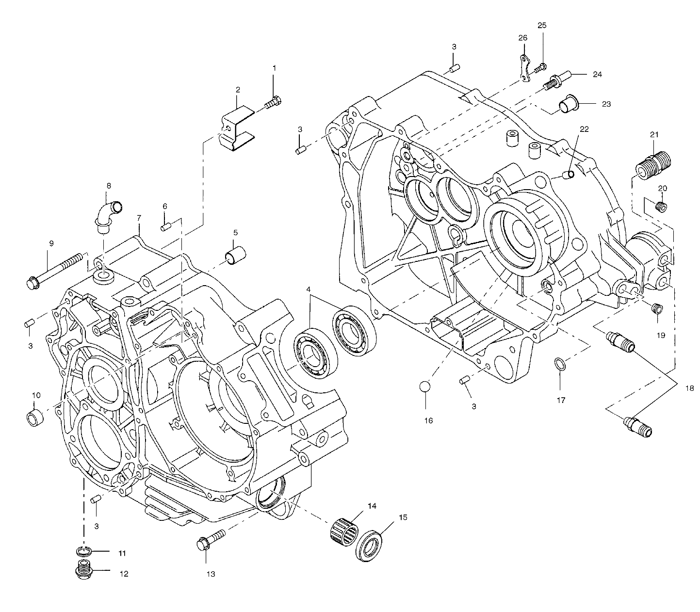 CRANKCASE - A01CK32AA (4964086408C005)