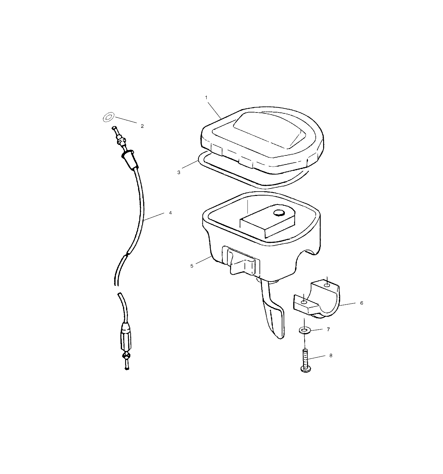 CONTROLS - THROTTLE ASM./CABLE - A01CK42AA (4964136413B006)