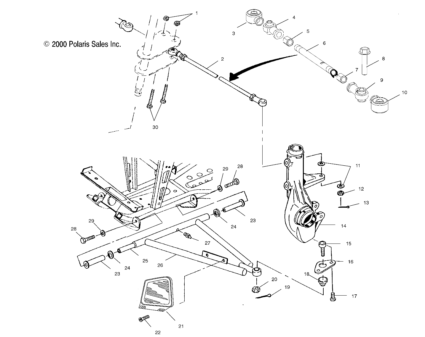 A-ARM/STRUT MOUNTING - A01CK42AA (4964136413B011)