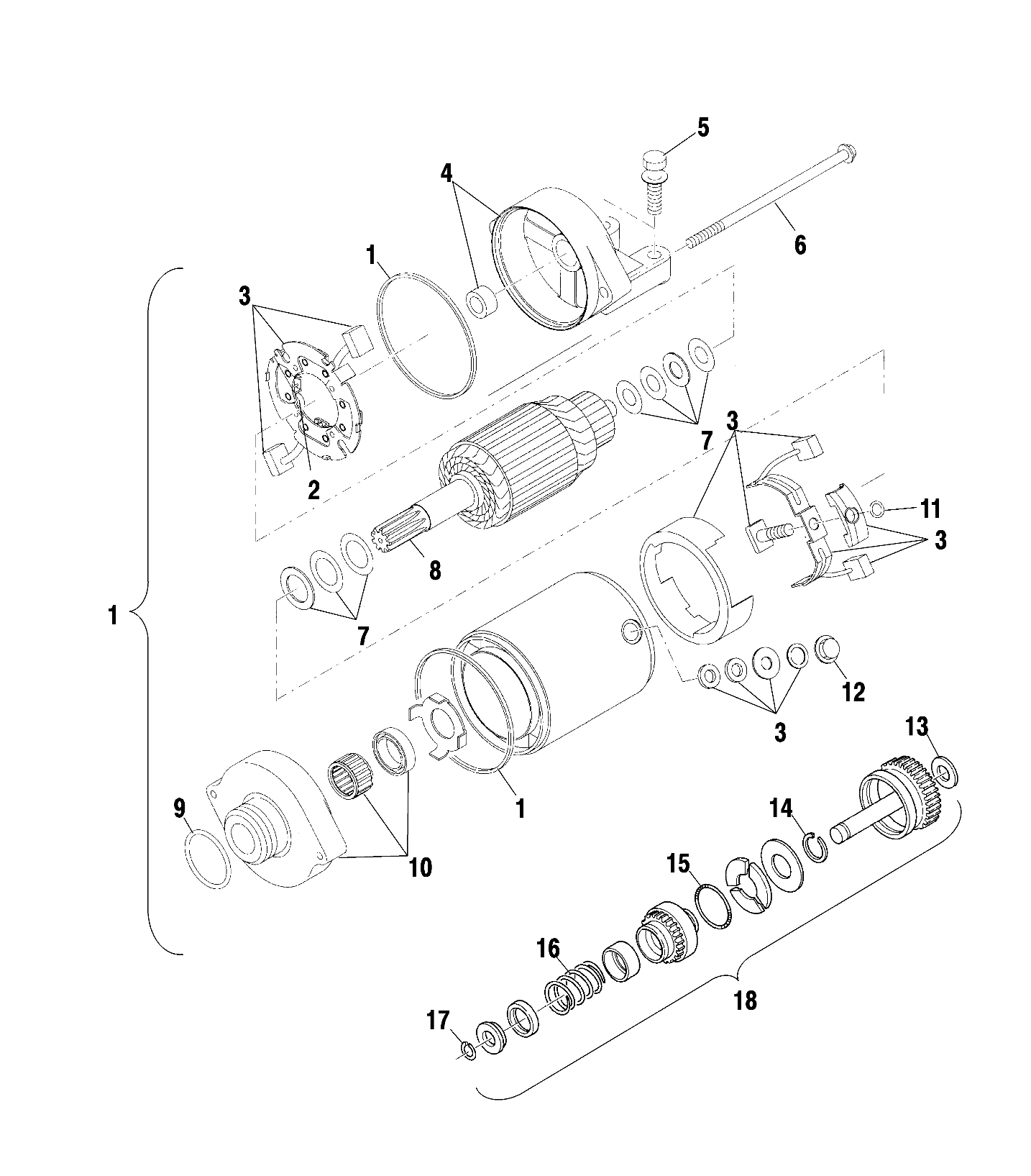 STARTING MOTOR - A01CK42AA (4964136413D004)