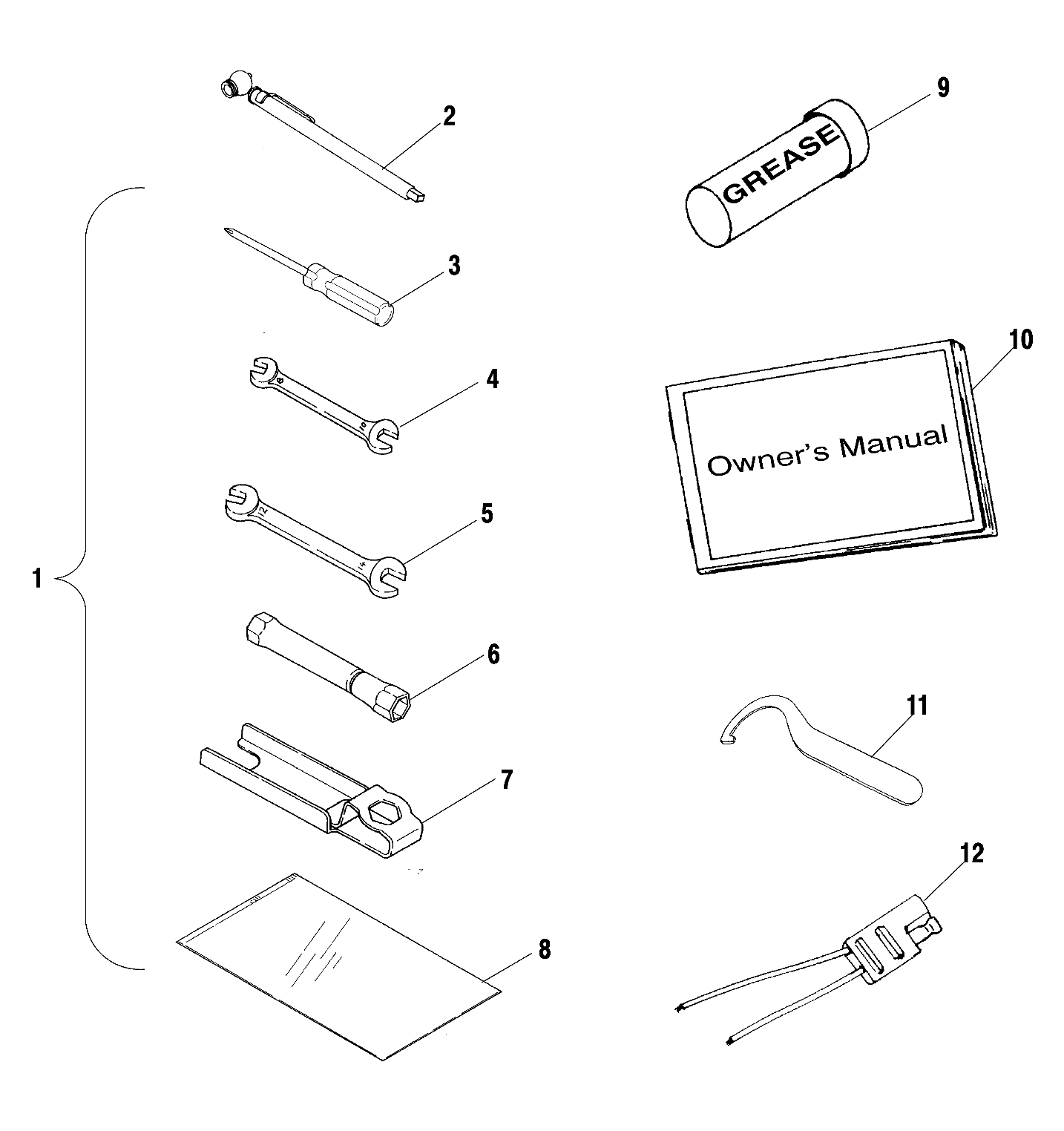 TOOL KIT - A01CK42AA (4964136413D010)