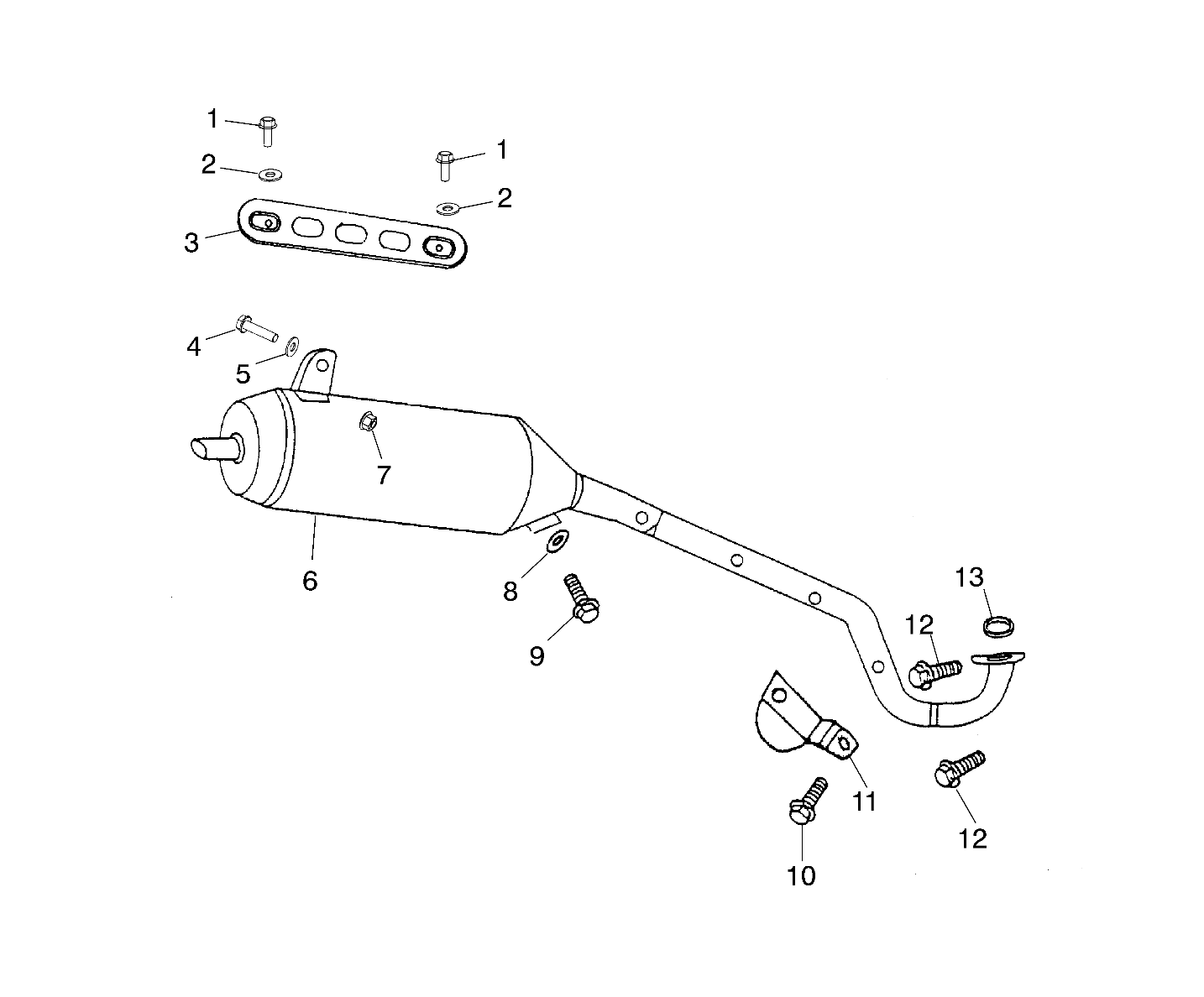 EXHAUST PIPE - A01EA05CA (4964266426A009)