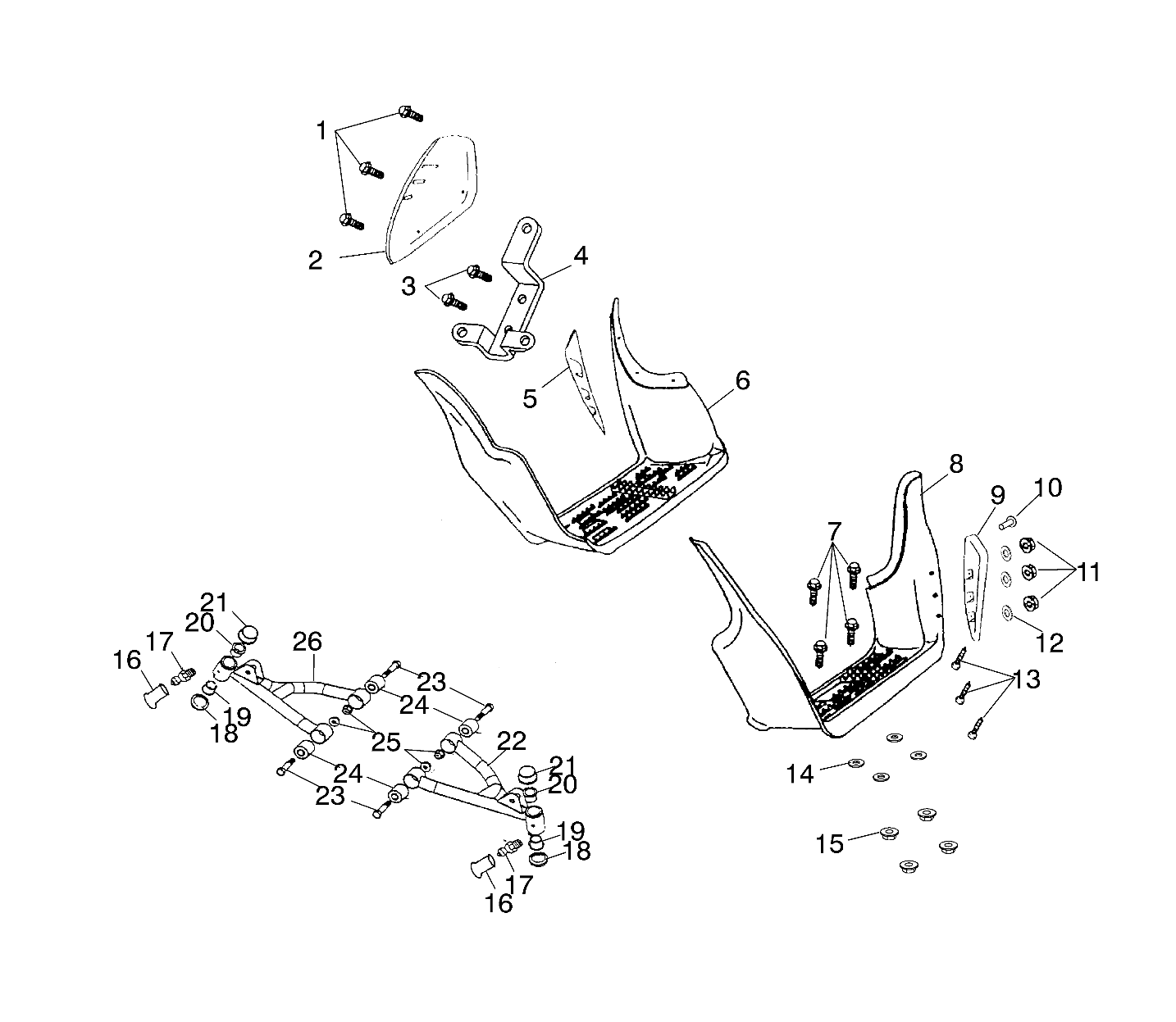 SWING ARM / FOOTREST - A01EA05CA (4964266426B003)