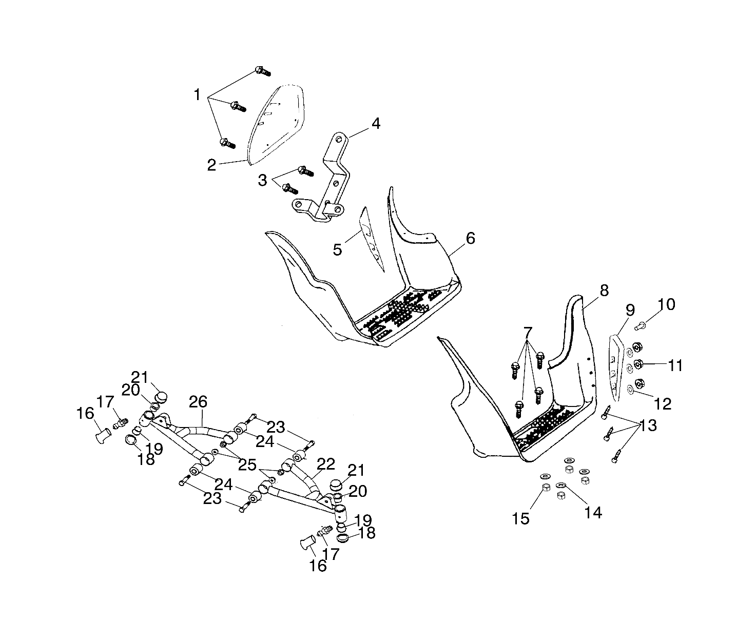 SWING ARM / FOOTREST - A01EA09CA (4964326432B003)