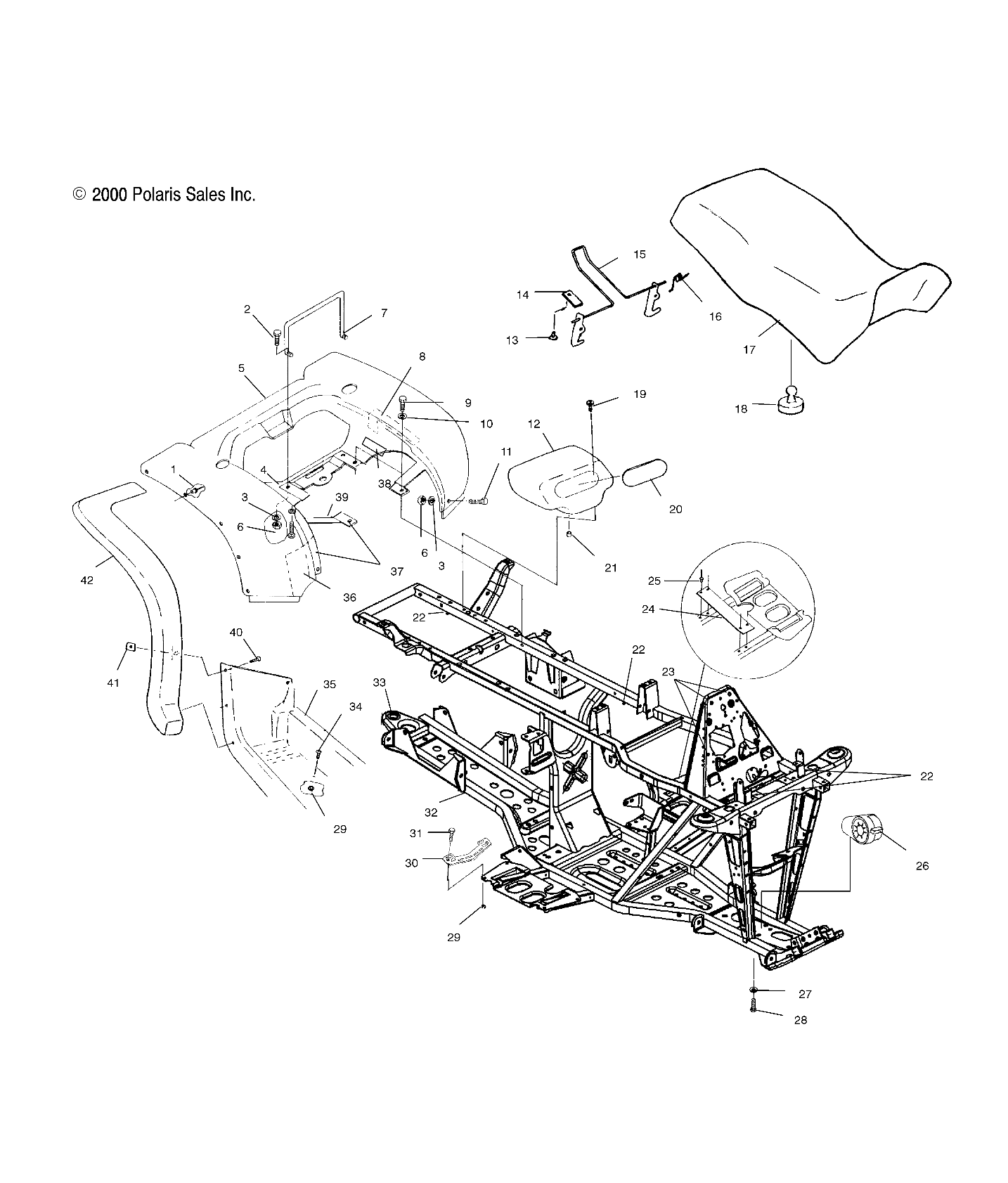 REAR CAB and SEAT - A10CH46CA (4964376437A003)