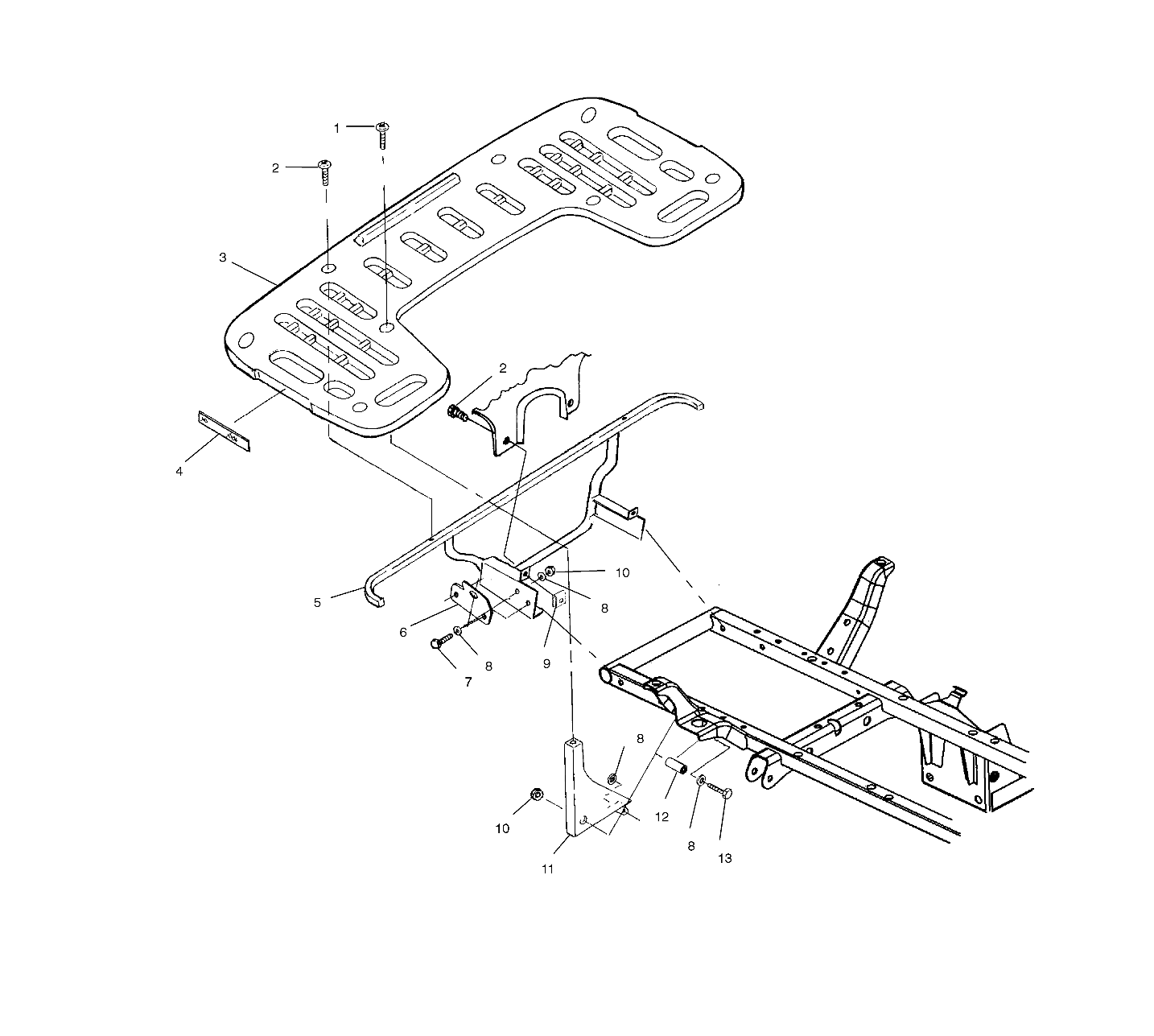 REAR RACK MOUNTING - A10CH46CA (4964376437A006)