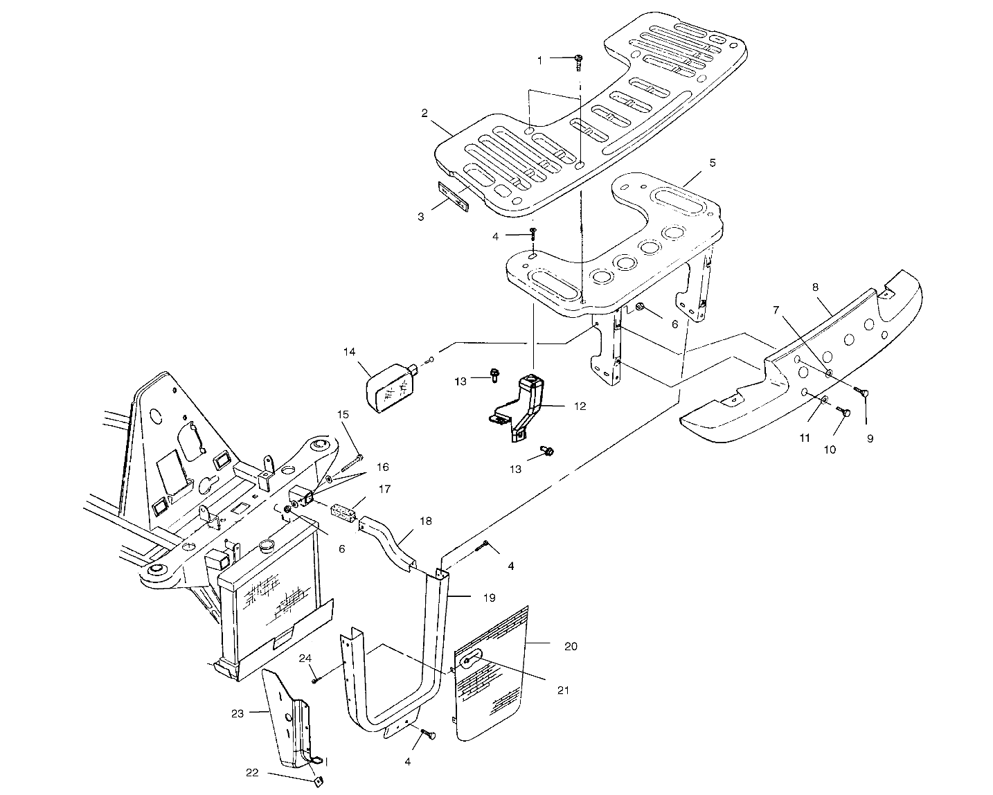 FRONT RACK and BUMPER MOUNTING - A10CH46CA (4964376437A007)