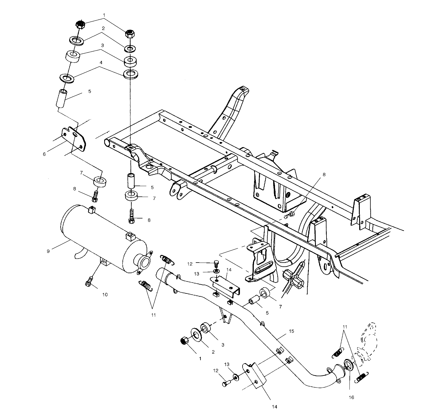 EXHAUST SYSTEM - A10CH46CA (4964376437A011)