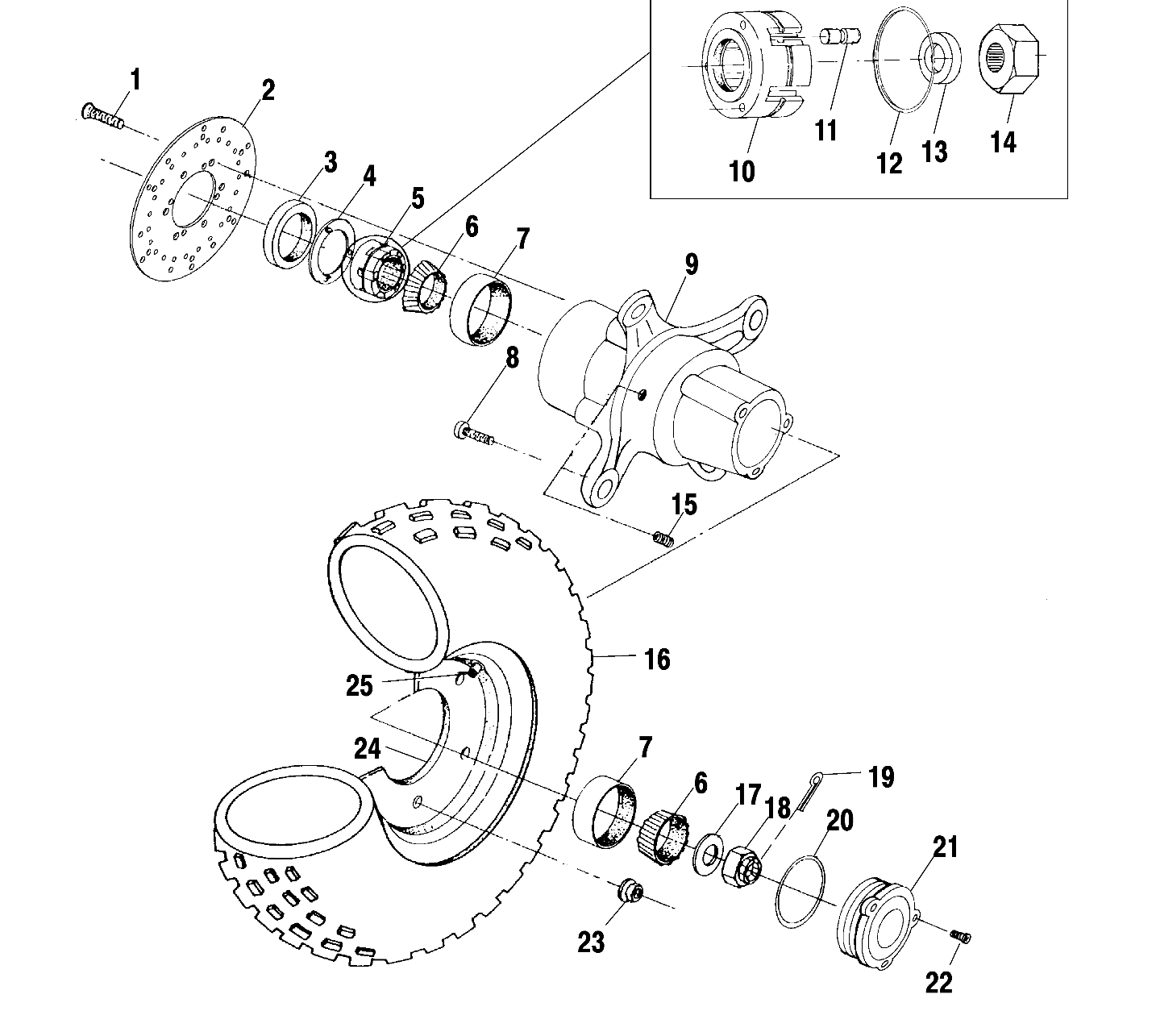 FRONT WHEEL - A10CH46CA (4964376437B004)