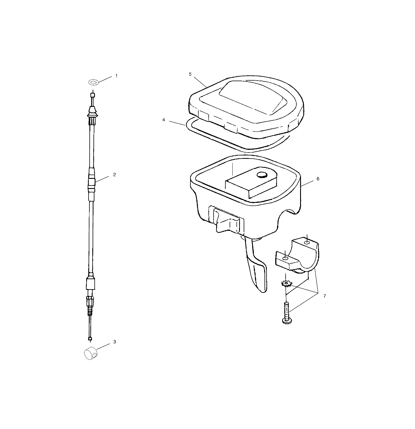 CONTROLS - THROTTLE ASSEMBLY/CABLE - A10CH46CA (4964376437B006)