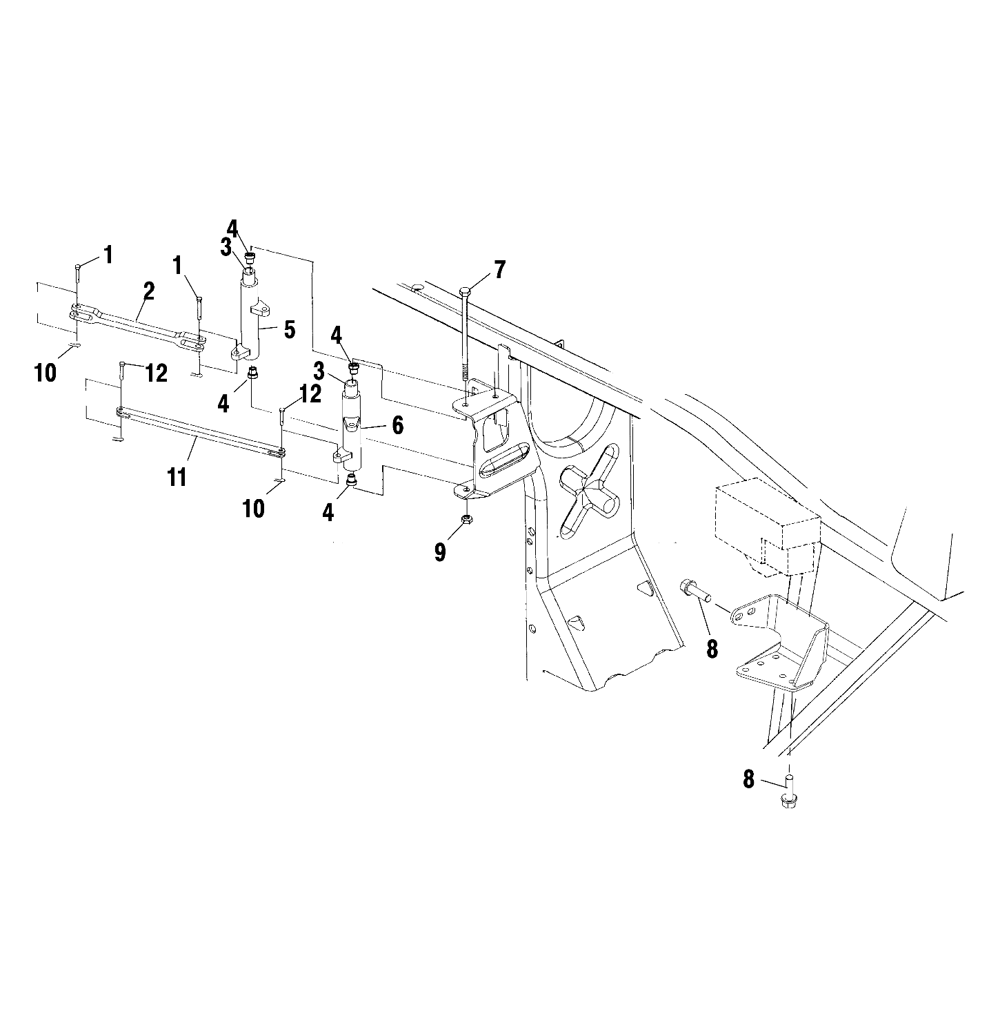 FRAME MOUNTING - A10CH46CA (4964376437B012)