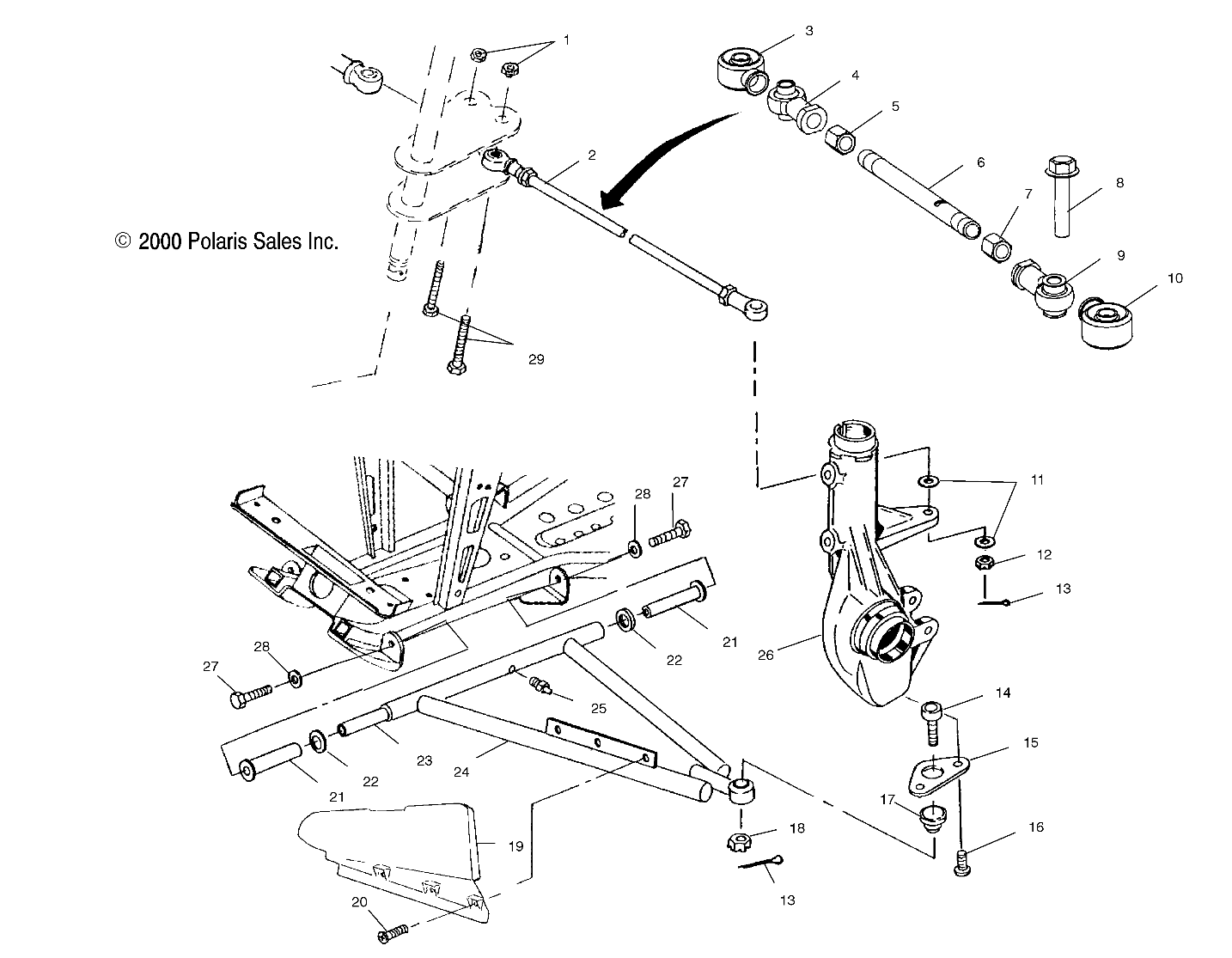 A-ARM/STRUT MOUNTING - A10CH46CA (4964376437B013)