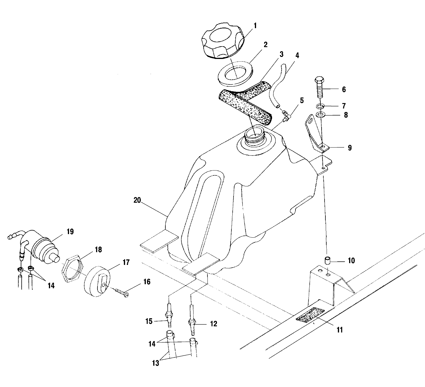 FUEL TANK - A01CH42AA (4964436443A011)