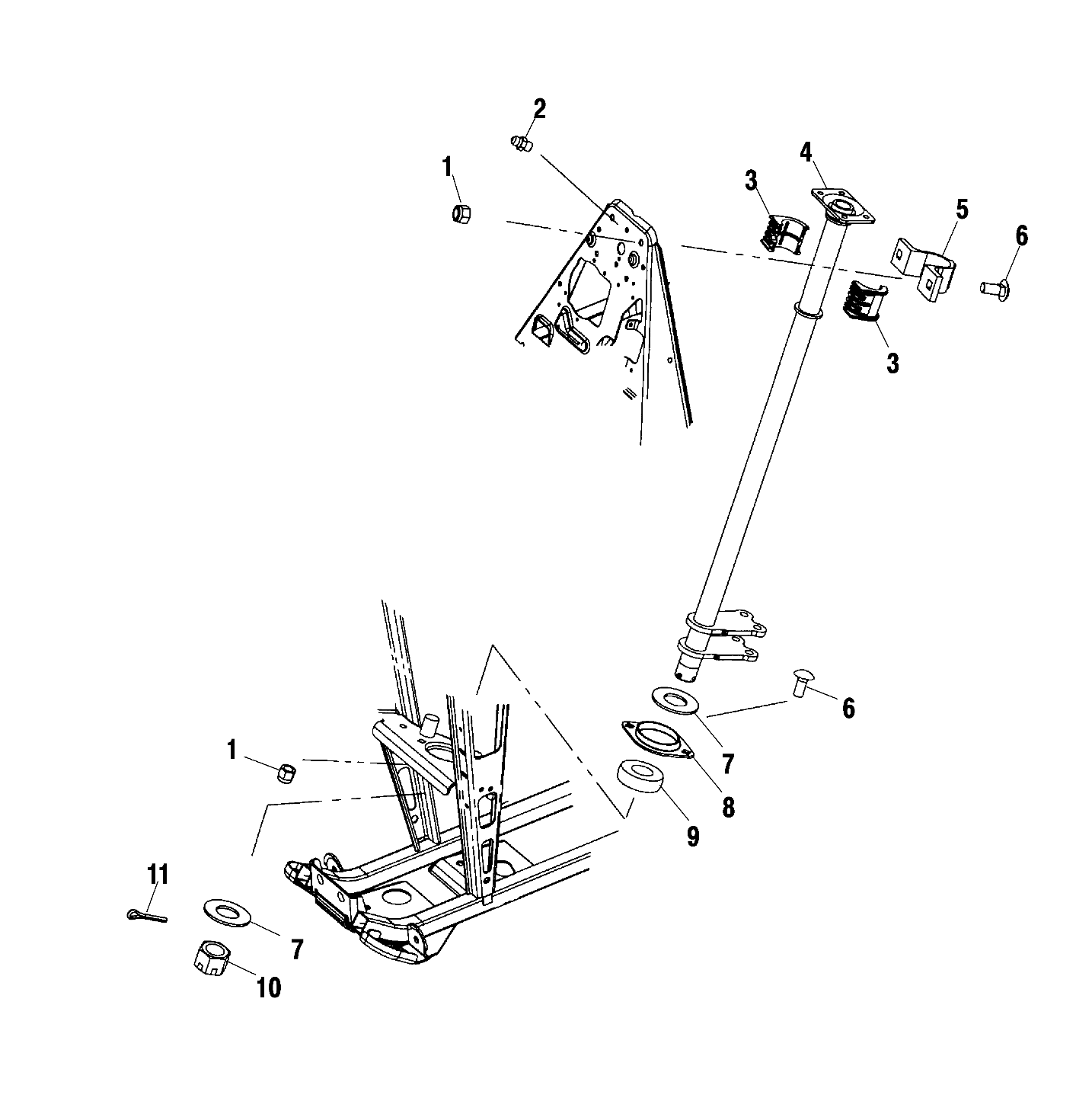 STEERING POST - A01CH42AA (4964436443B009)