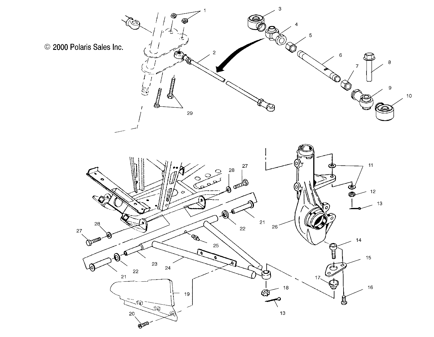 A-ARM/STRUT MOUNTING - A01CH42AA (4964436443B012)