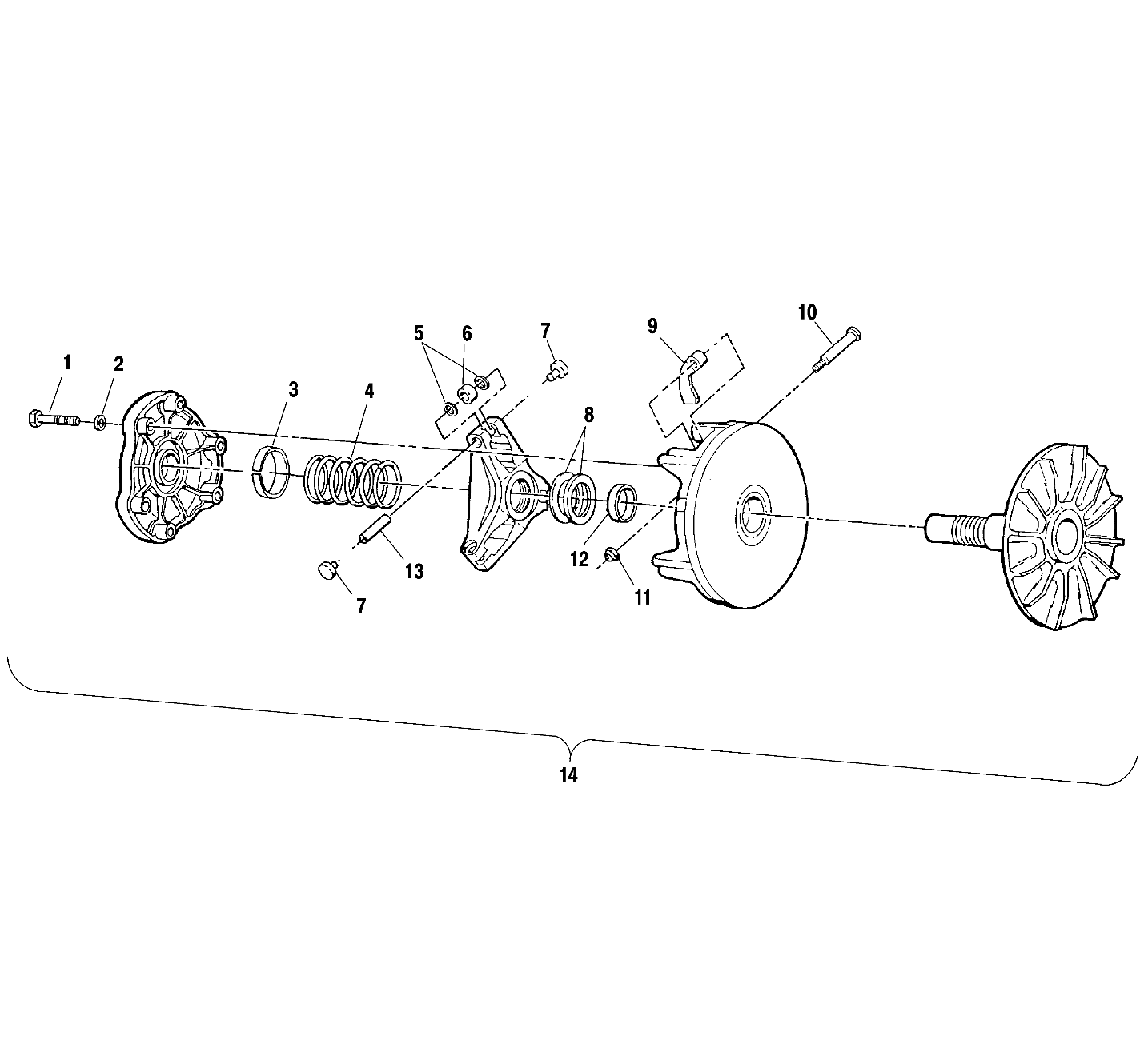 DRIVE CLUTCH - A01CH42AA (4964436443C001)