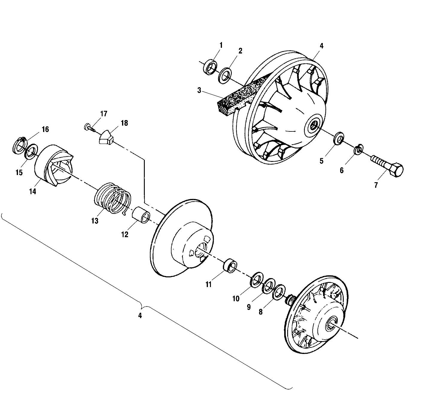 DRIVEN CLUTCH - A01CH42AA (4964436443C002)