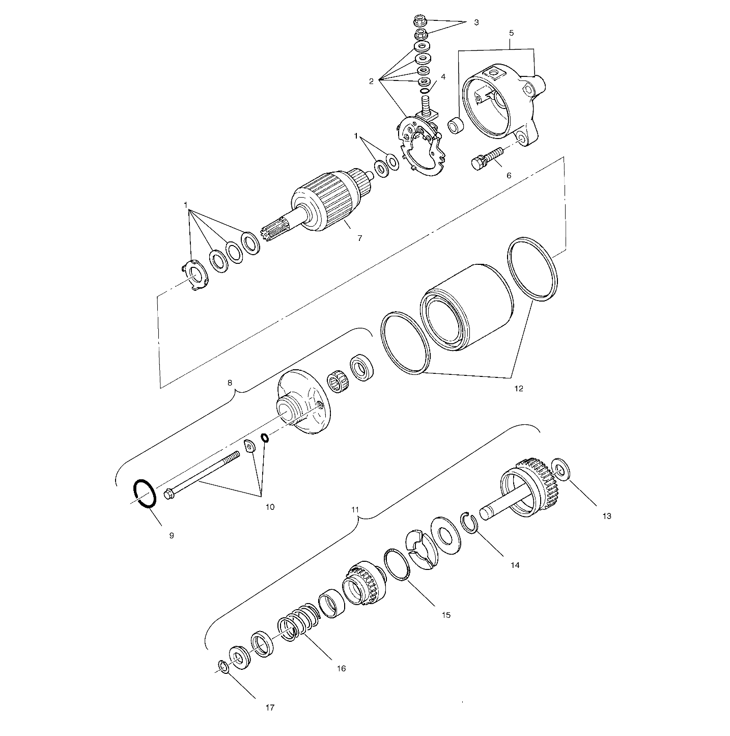 STARTING MOTOR - A01CH42AA (4964436443D012)