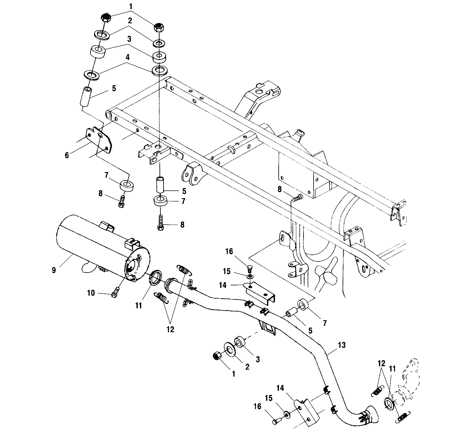 EXHAUST SYSTEM - A01CH50AA (4964466446A011)