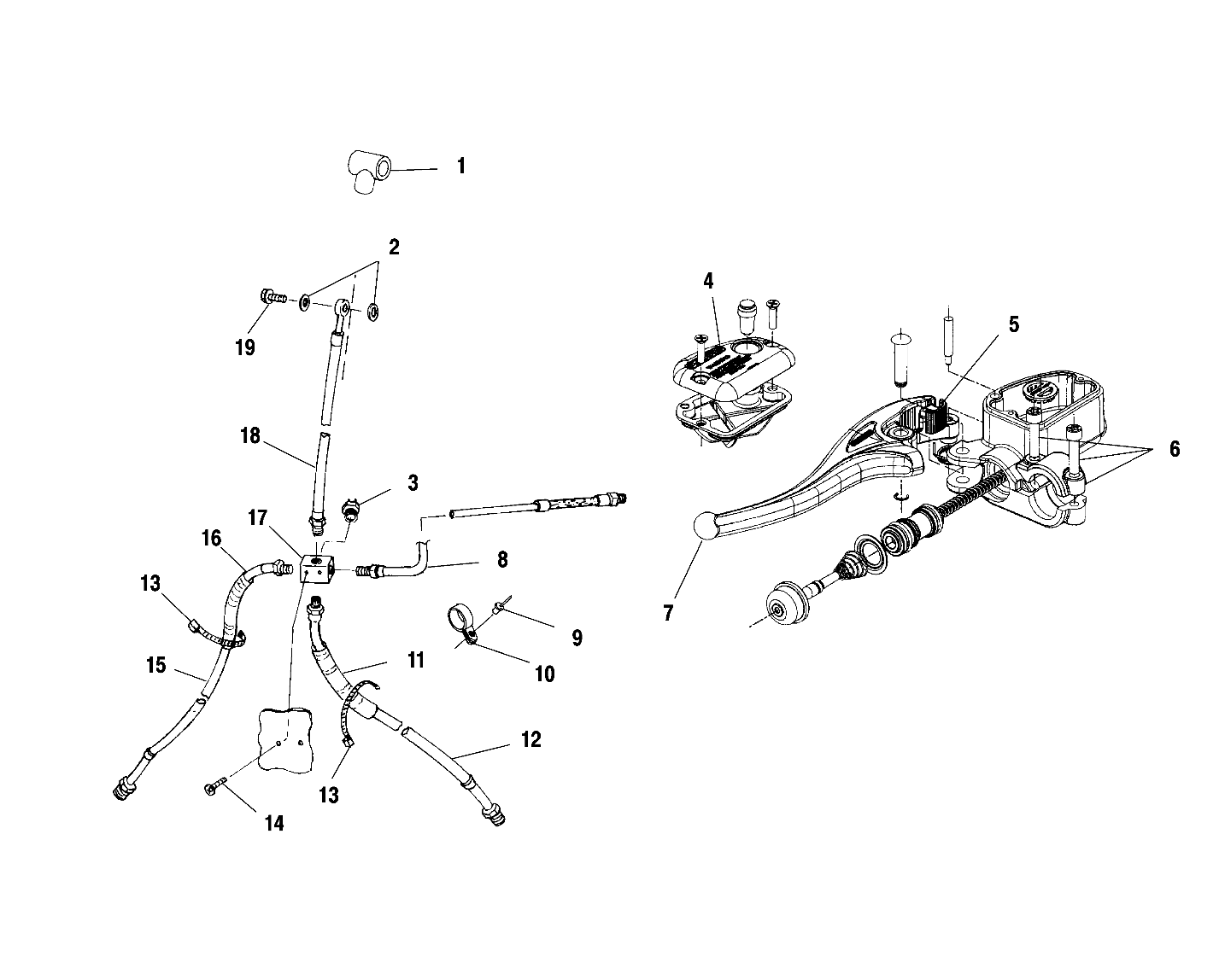 CONTROLS - MASTER CYLINDER/BRAKE LINE - A01CH50AA (4964466446B009)