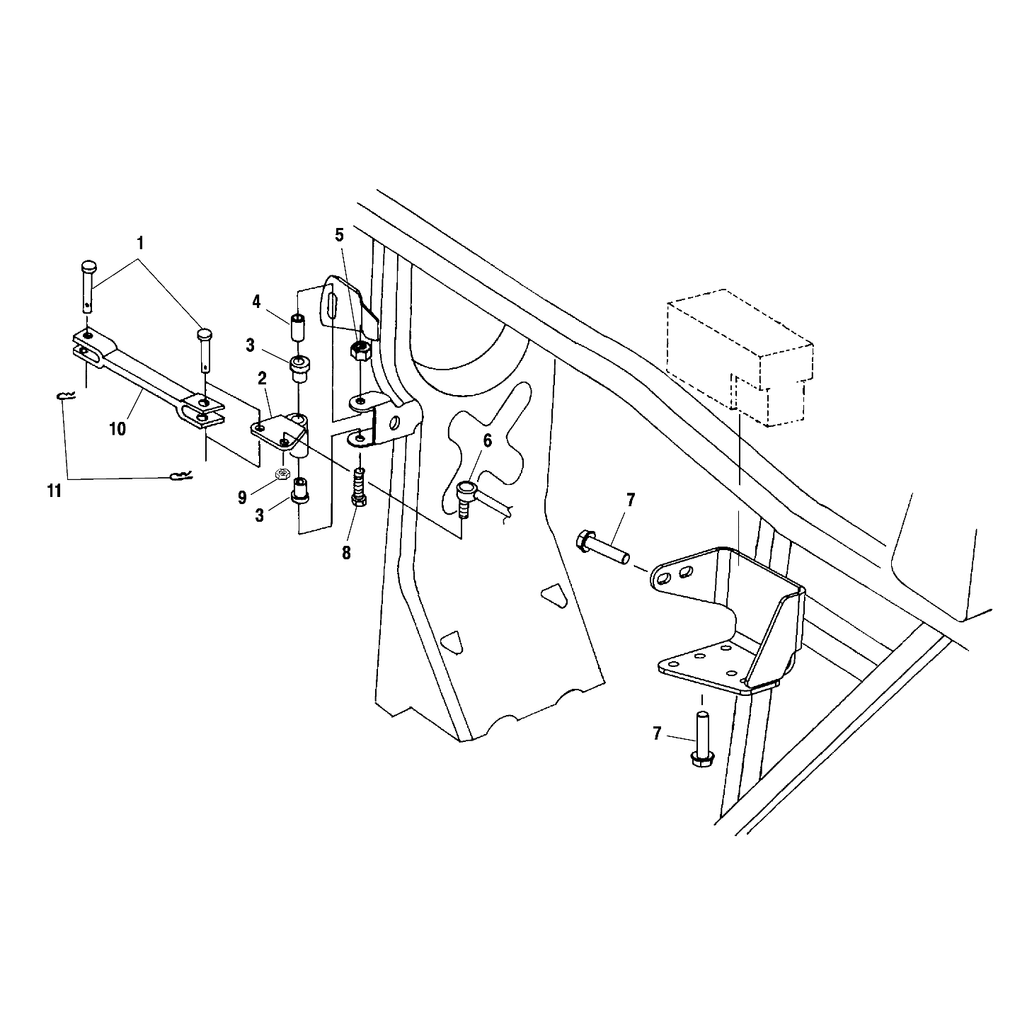 FRAME MOUNTING - A01CH50AA (4964466446B012)