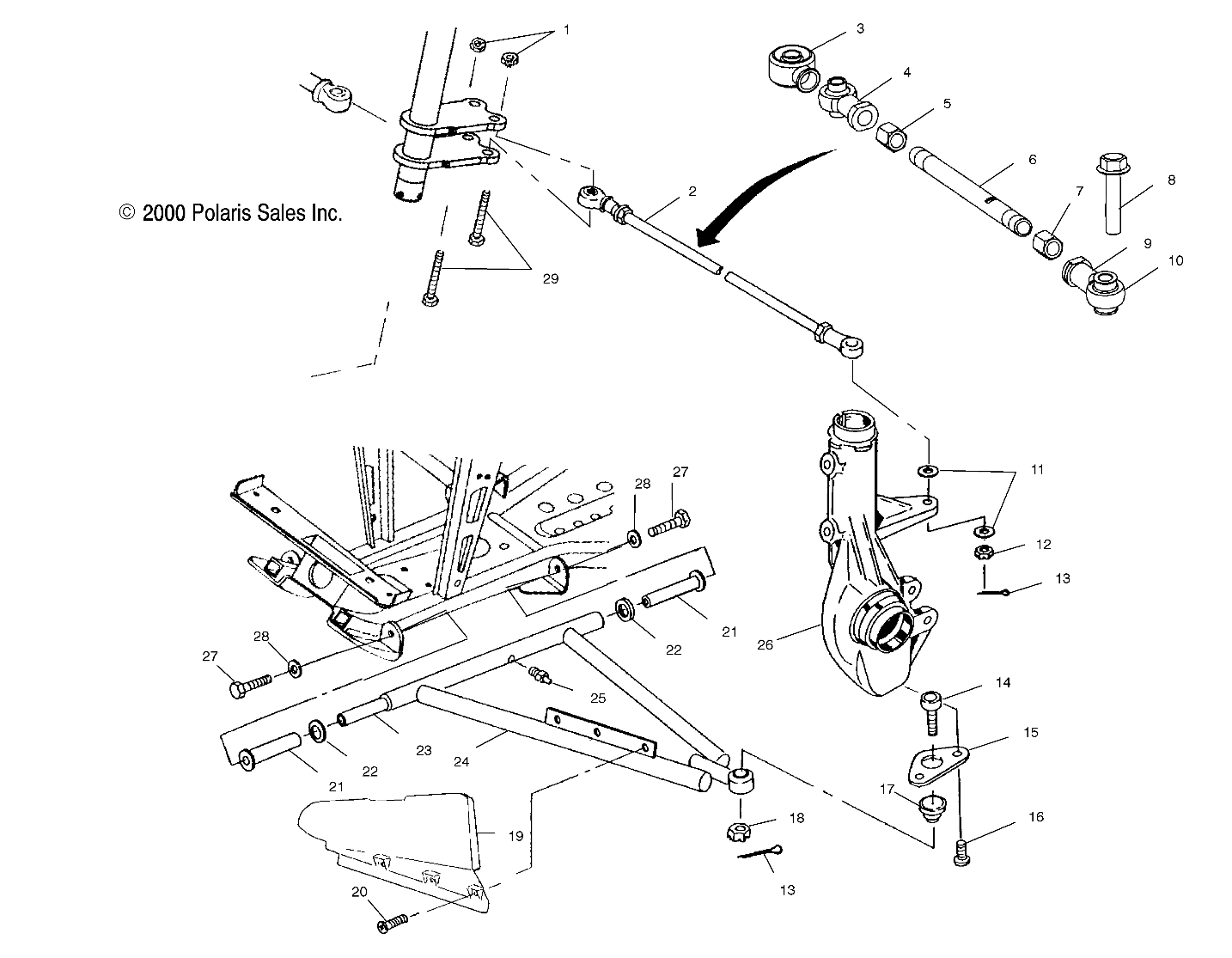 A-ARM/STRUT MOUNTING - A01CH50AA (4964466446C001)