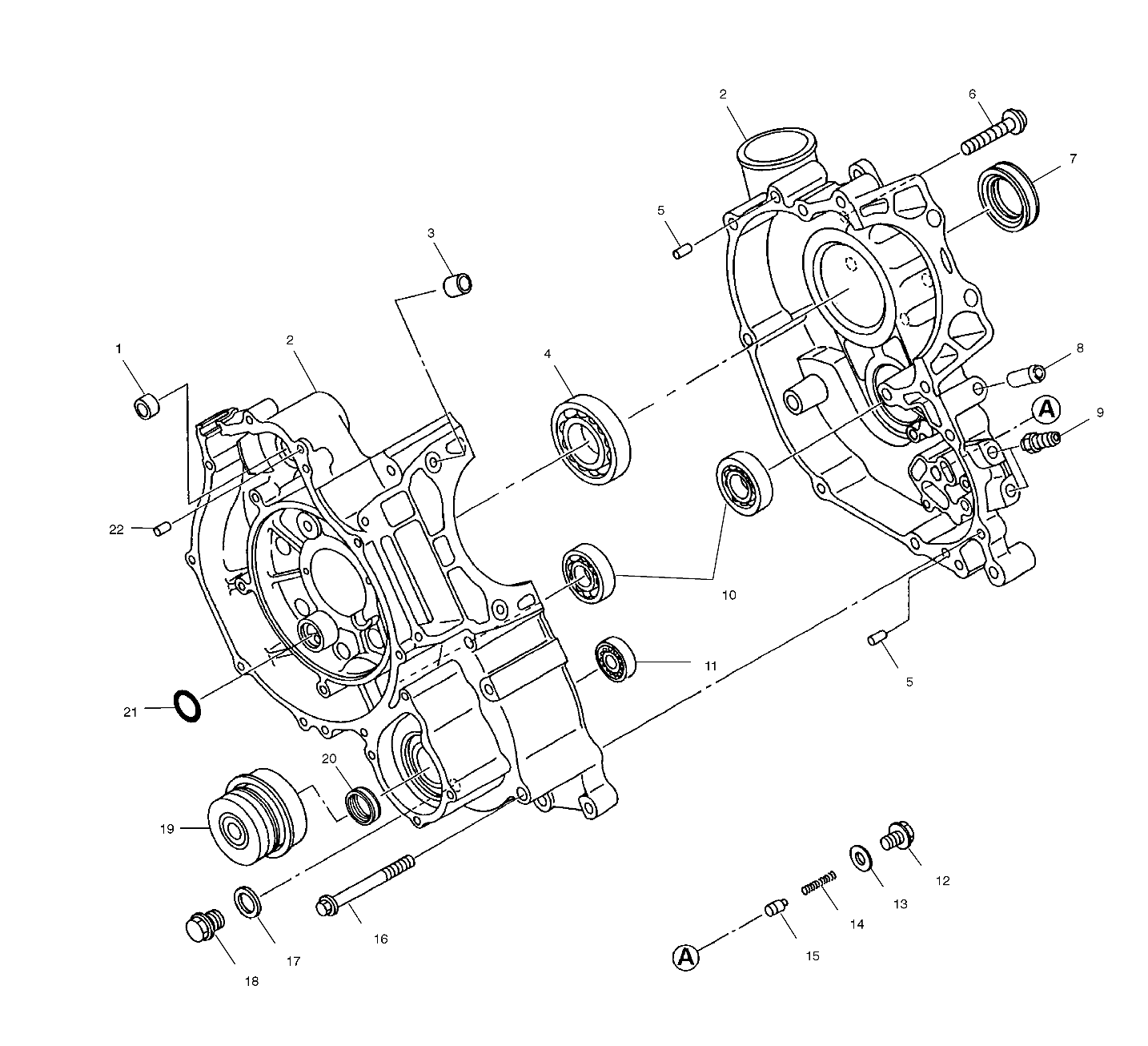 CRANKCASE - A01CH50EB (4964466446D002)