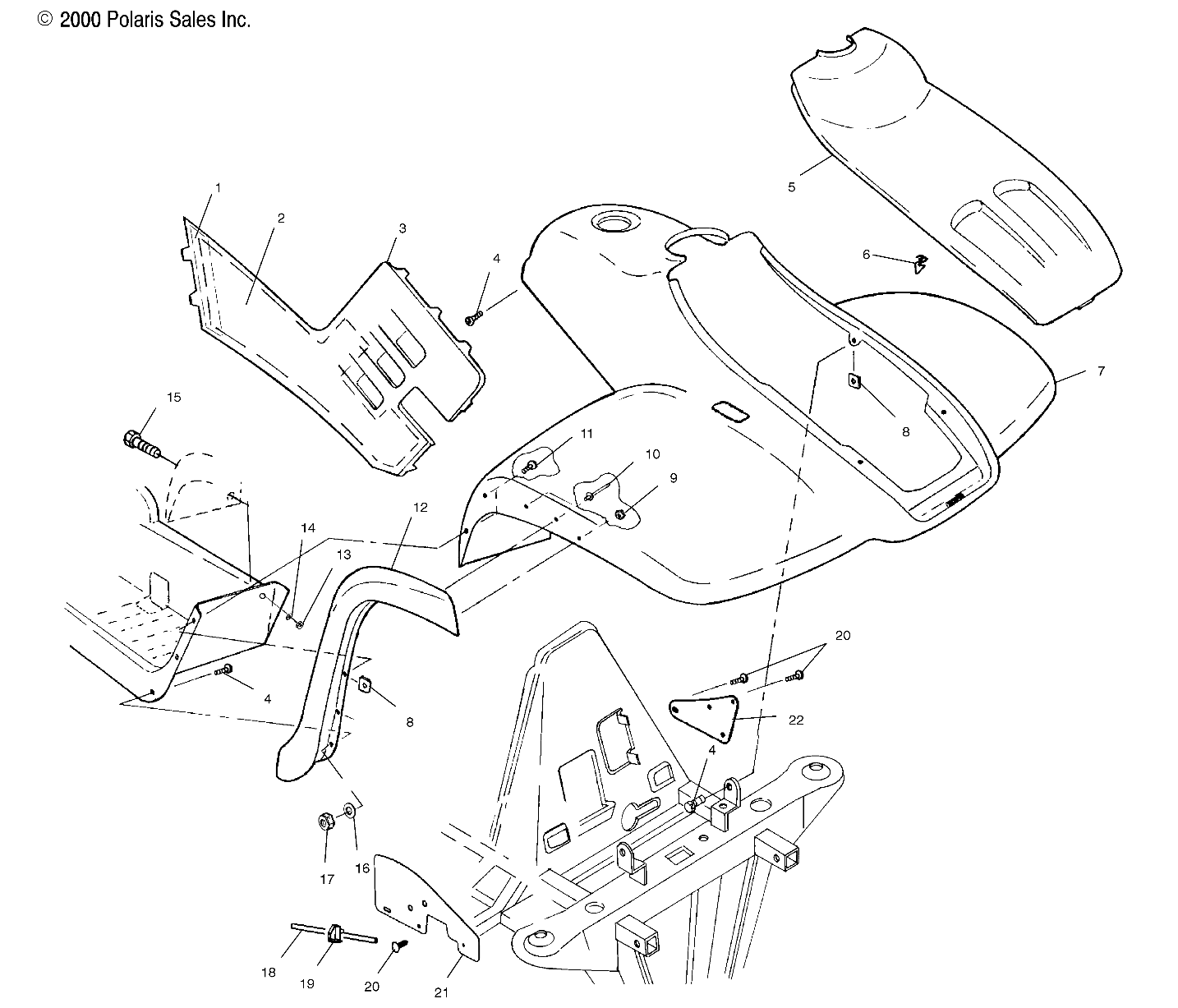 FRONT CAB - A01CL50AA (4964586458A003)