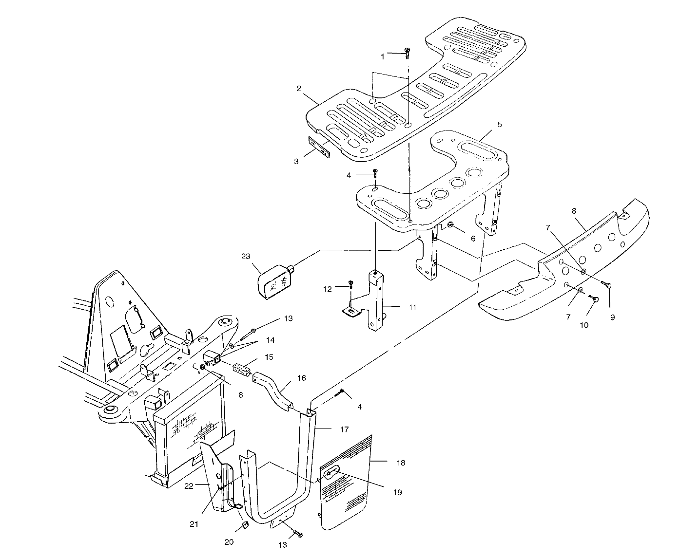 FRONT RACK and BUMPER MOUNTING - A01CL50AA (4964586458A006)