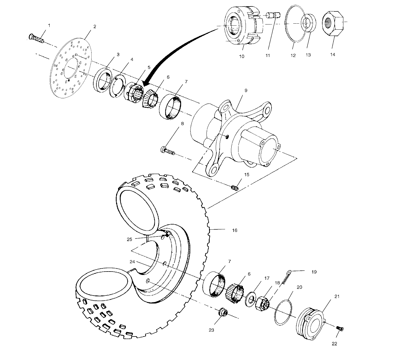 FRONT WHEEL - A01CL50AA (4964586458B003)