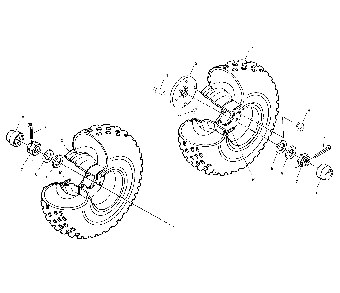 REAR and MIDDLE WHEEL - A01CL50AA (4964586458B014)