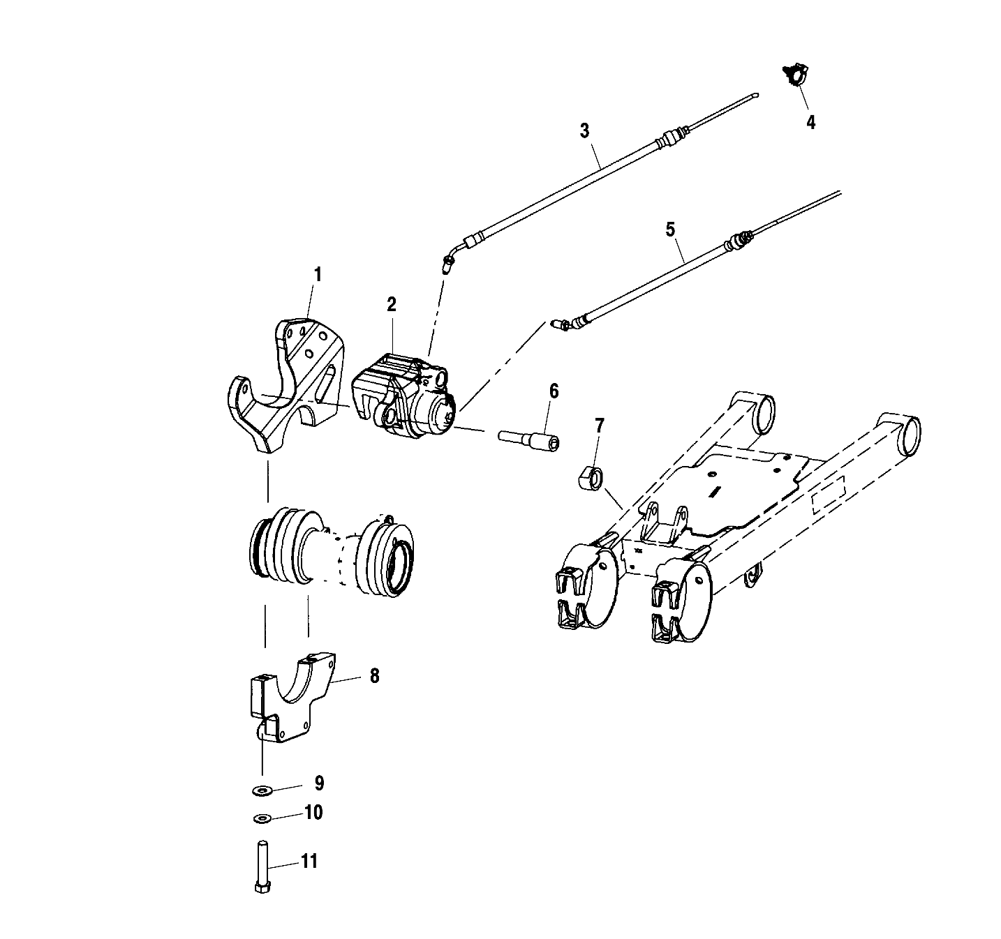 REAR CALIPER MOUNTING - A01CL50AA (4964586458C007)